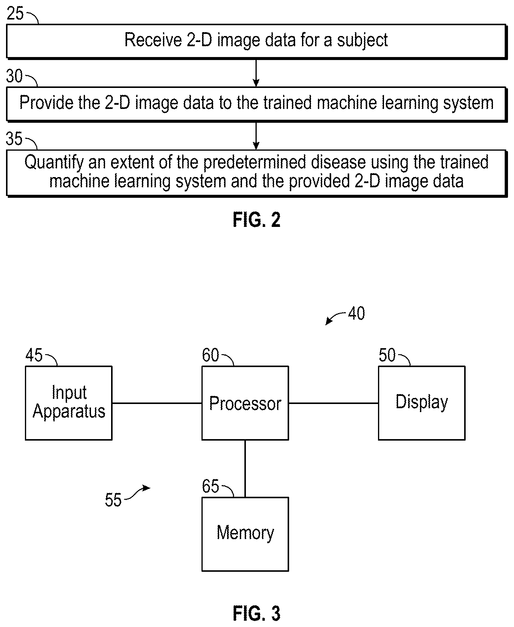Patent US12307657 Figure 2 – System and method for quantifying the extent of disease from 2-D images