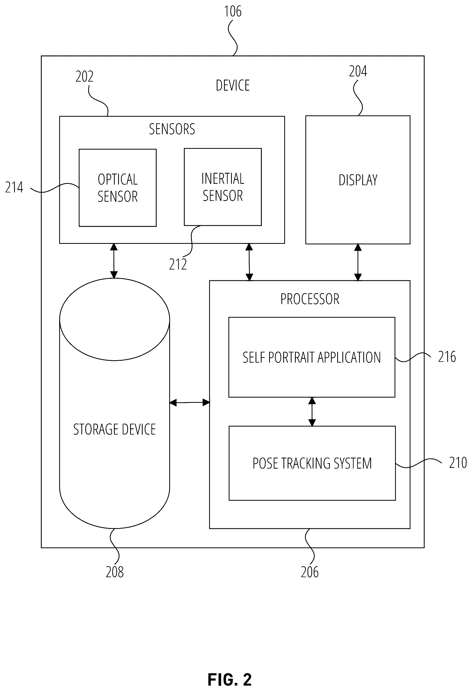 Patent US12307682 Figure 2 – Virtual selfie stick