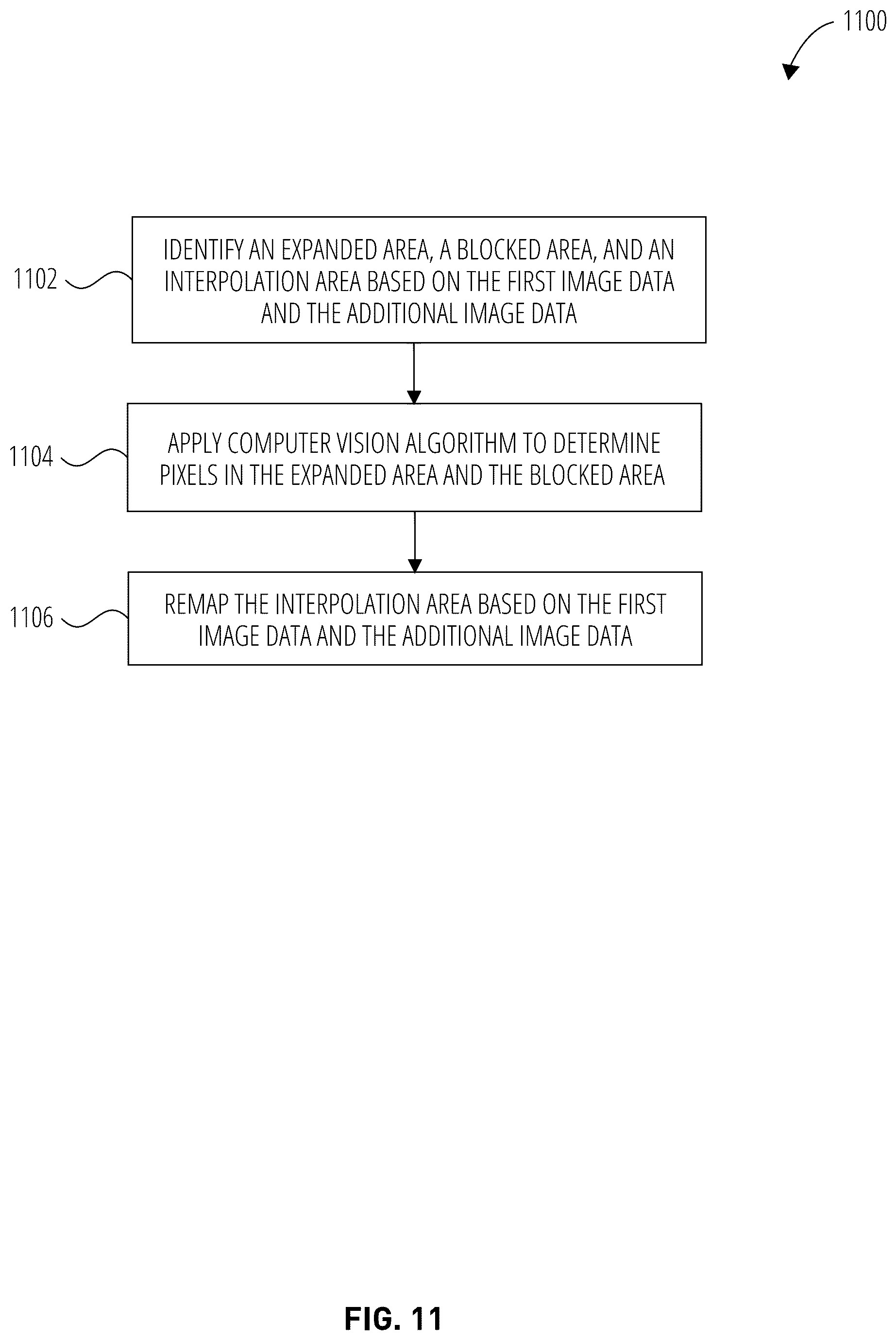 Patent US12307682 Figure 11 – Virtual selfie stick