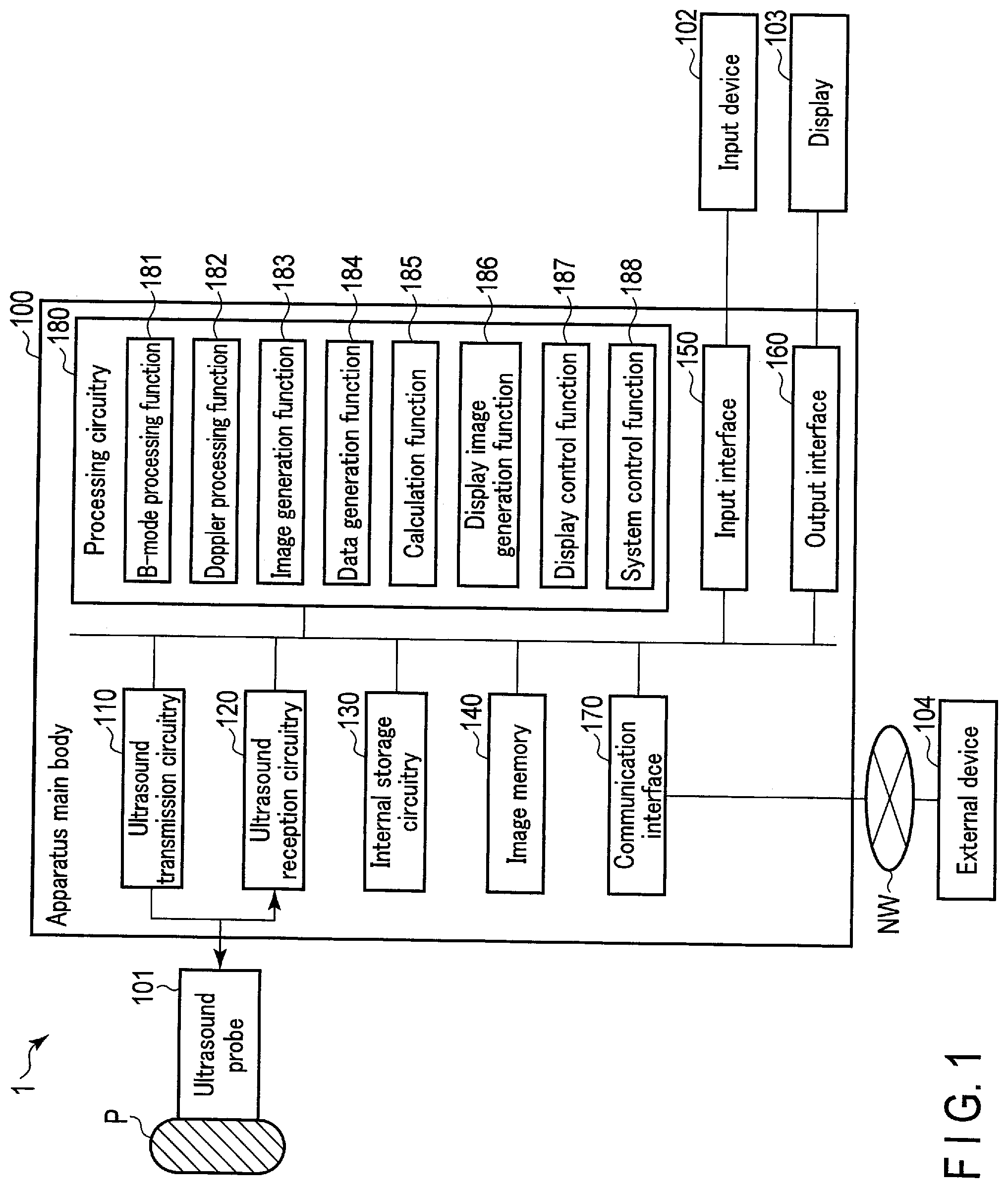 Patent US12307688 — Analysis apparatus and ultrasound diagnosis apparatus — Figure 1