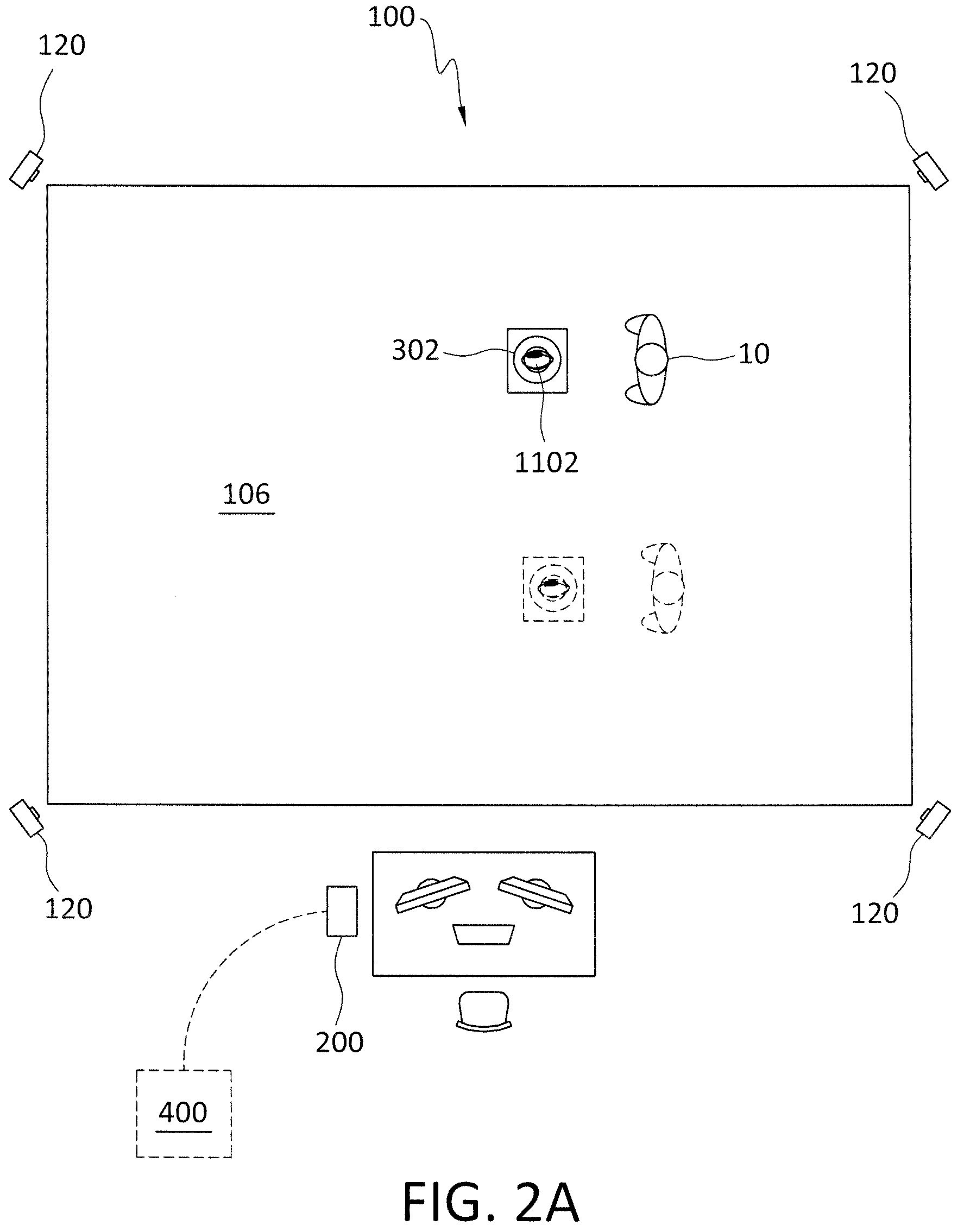 Patent US12307689 Figure 3 – Virtual reality translation of location based on starting position of sports implement