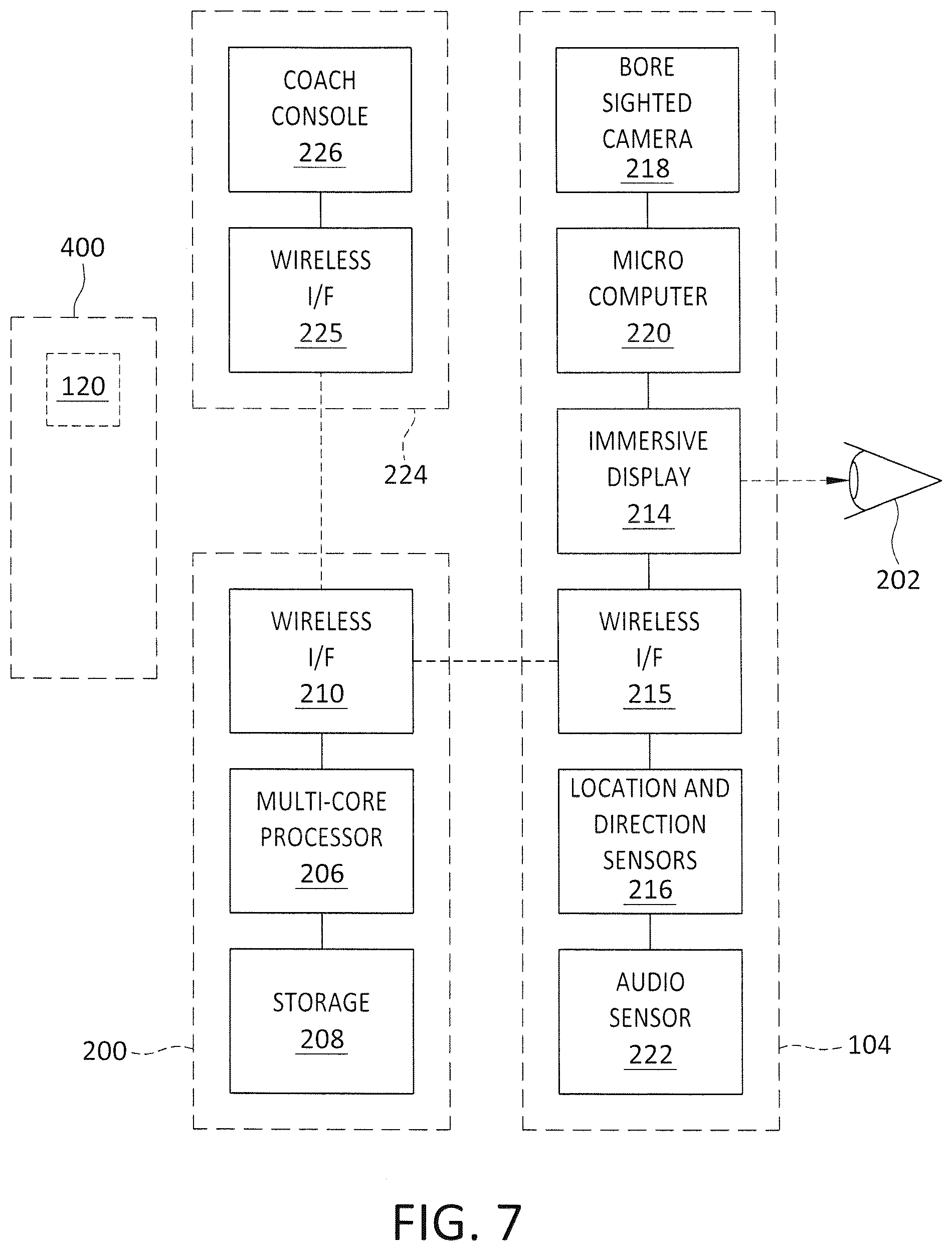 Patent US12307689 Figure 8 – Virtual reality translation of location based on starting position of sports implement