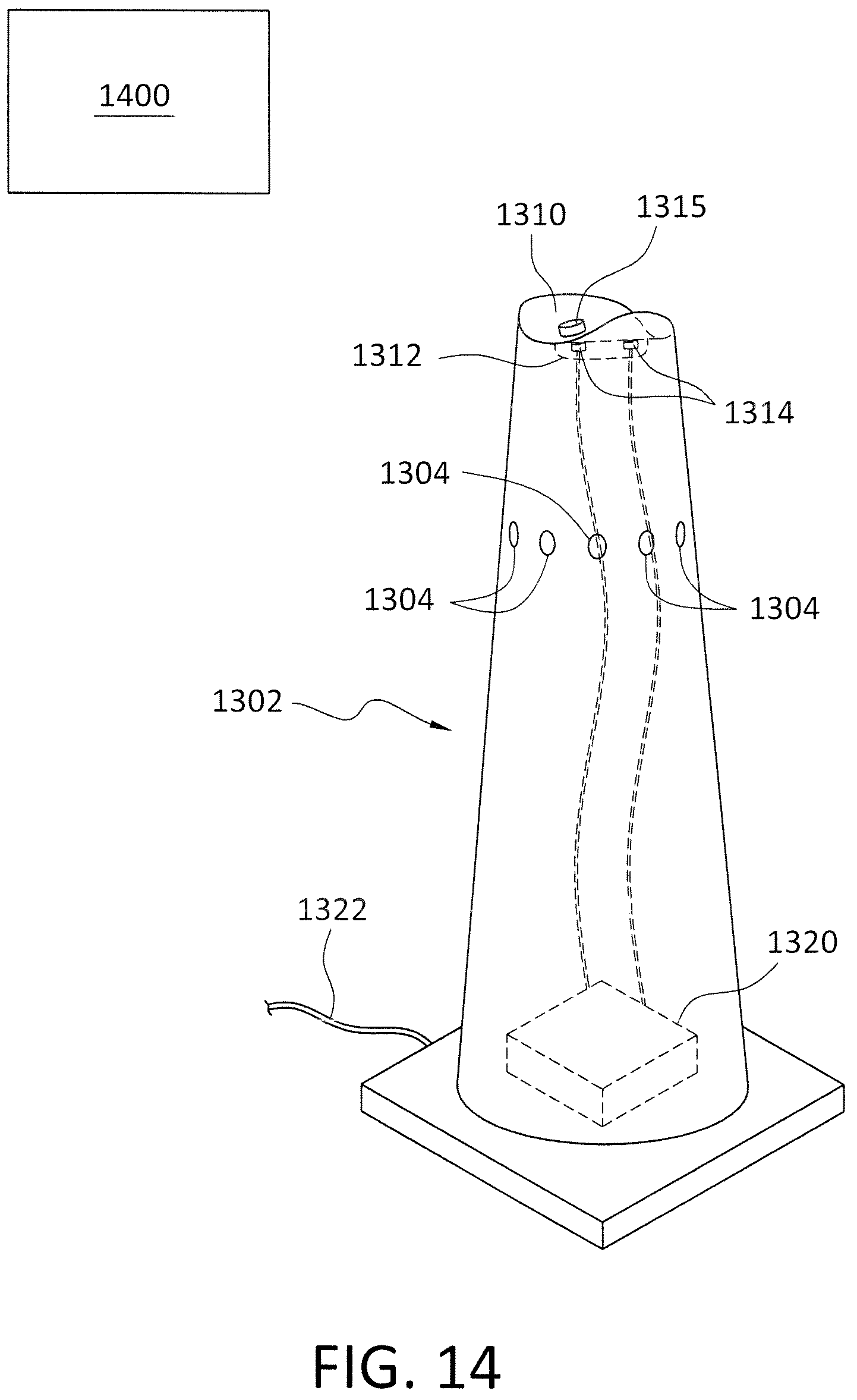 Patent US12307689 Figure 13 – Virtual reality translation of location based on starting position of sports implement
