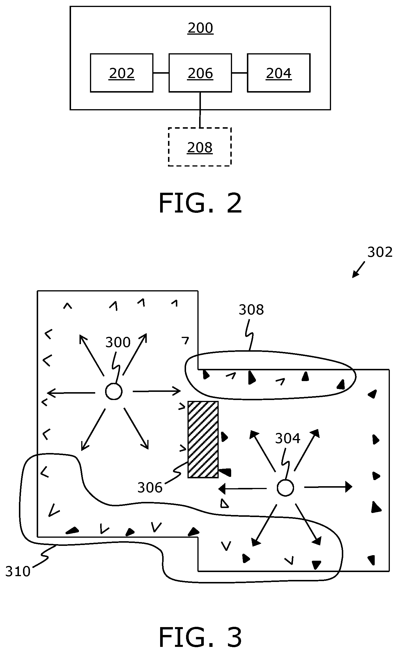 Patent US12307706 Figure 2 – Employing patterned light to determine relative poses