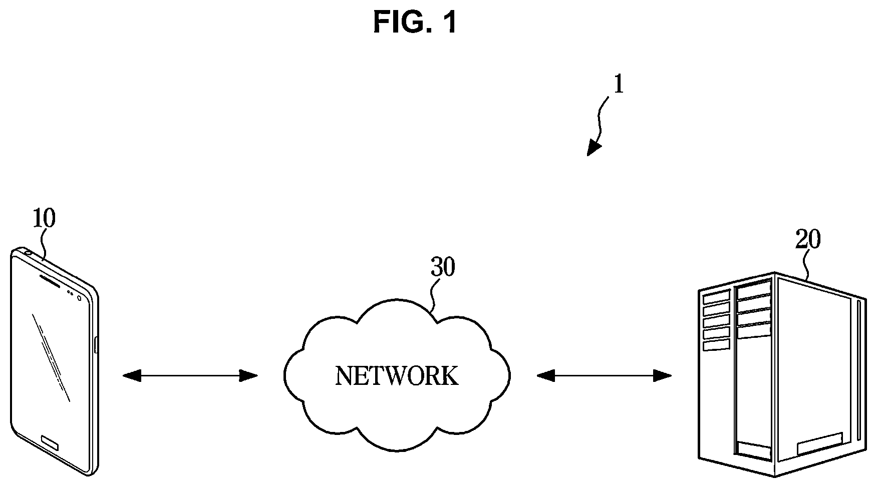 Patent US12307711 — Server and control method thereof — Figure 1