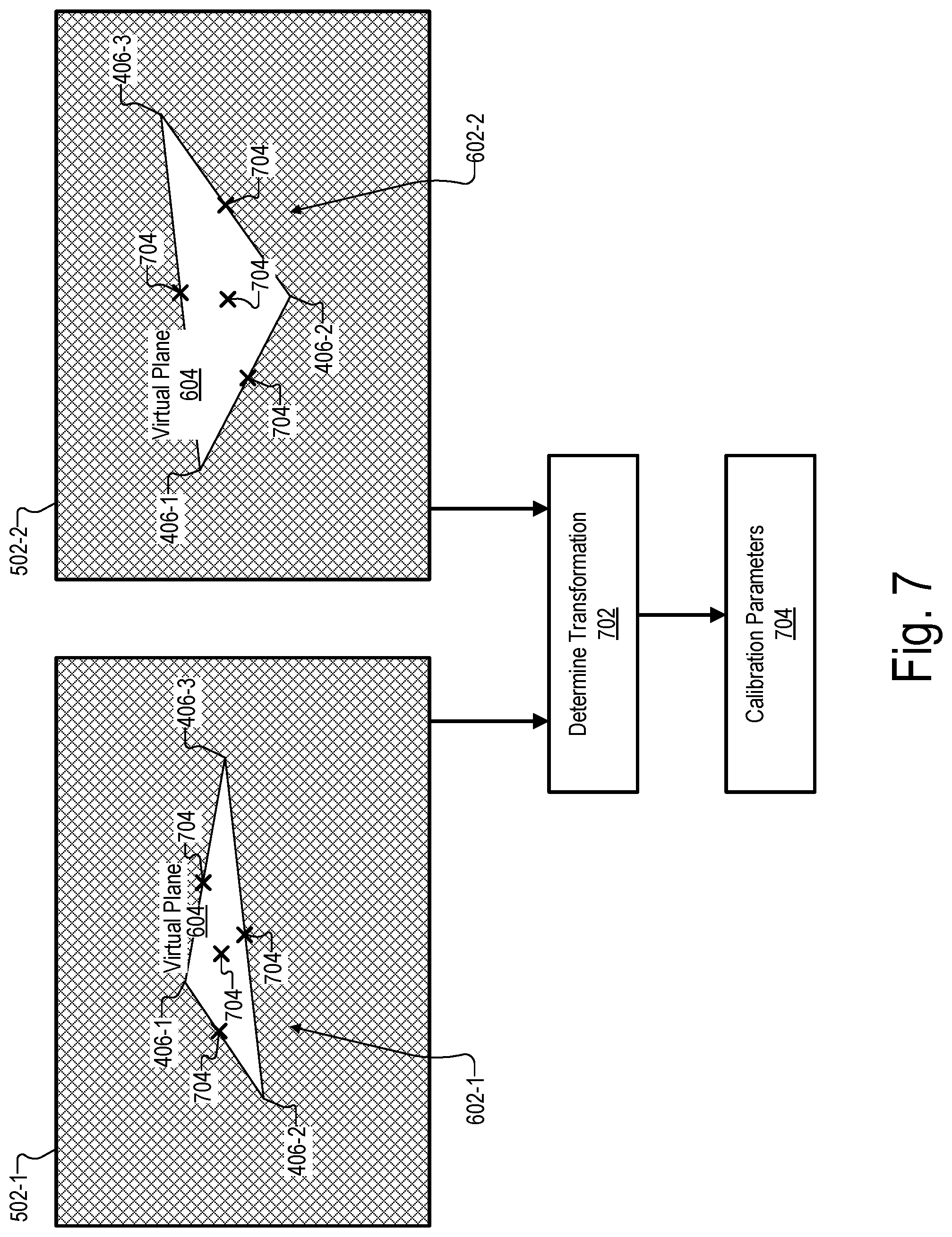 Patent US12307716 Figure 7 – Methods and systems for calibrating a camera array based on differentiable point targets in a capture scene