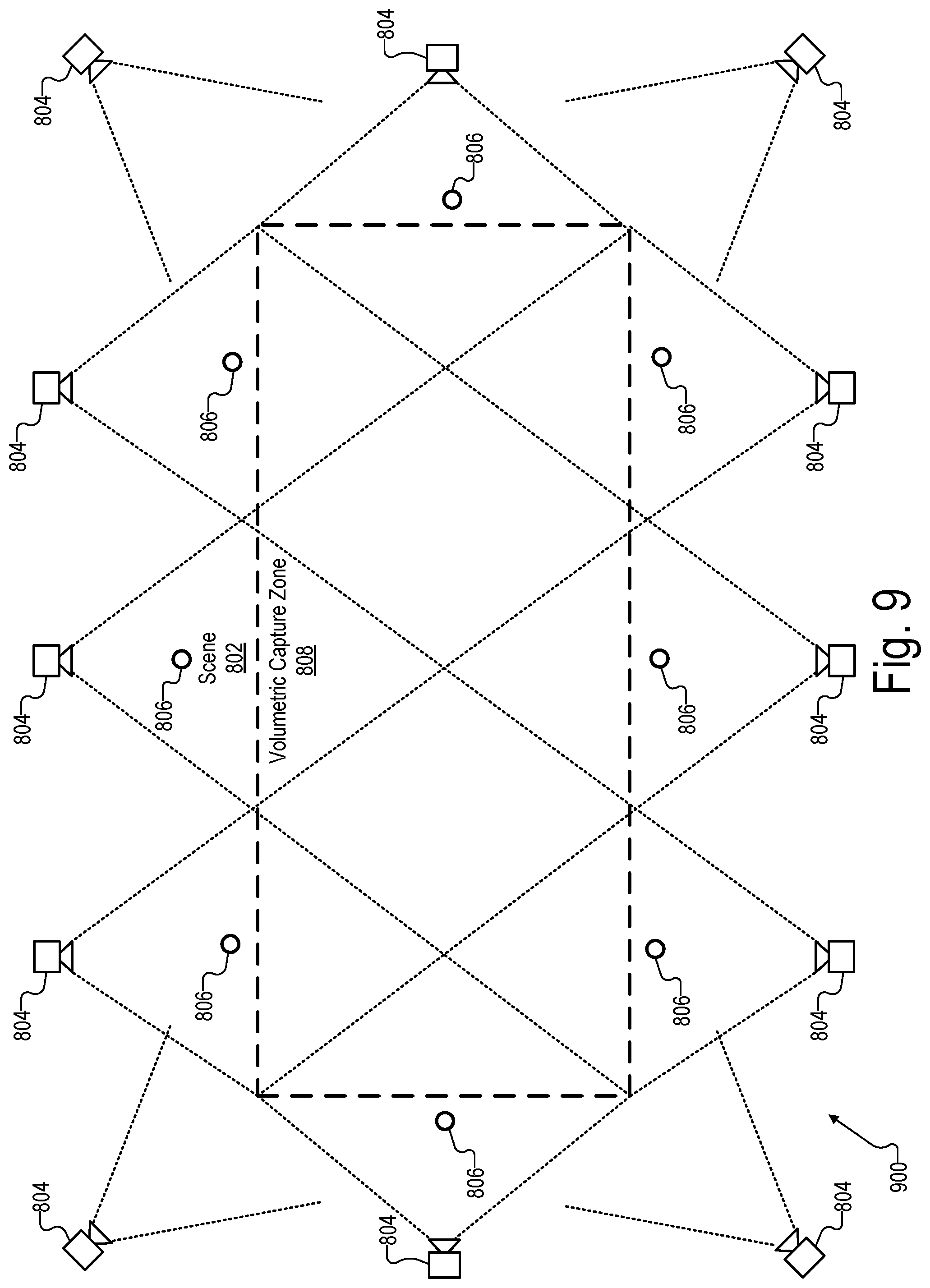 Patent US12307716 Figure 9 – Methods and systems for calibrating a camera array based on differentiable point targets in a capture scene