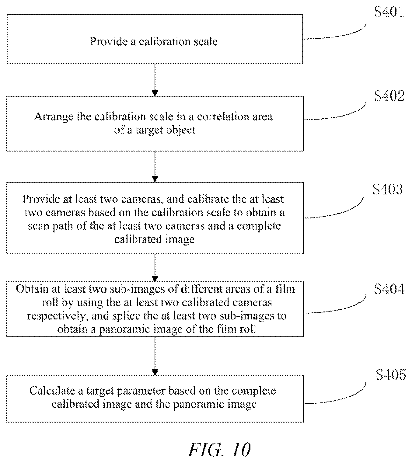 Patent US12307719 Figure 5 – Calibration scale, calibration method and apparatus, and detection method and apparatus