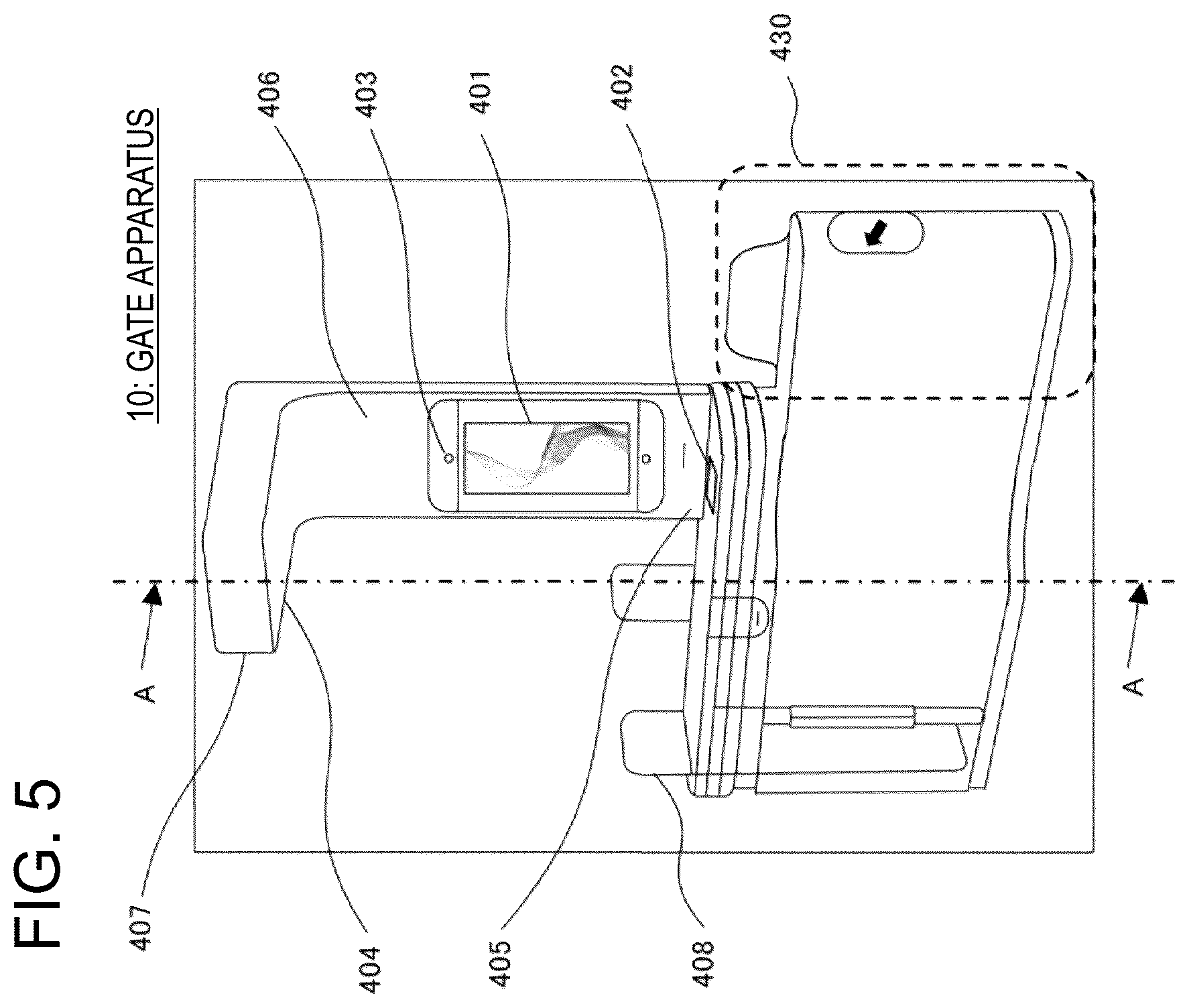 Patent US12307730 Figure 5 – Gate apparatus, control method of gate apparatus, and storage medium