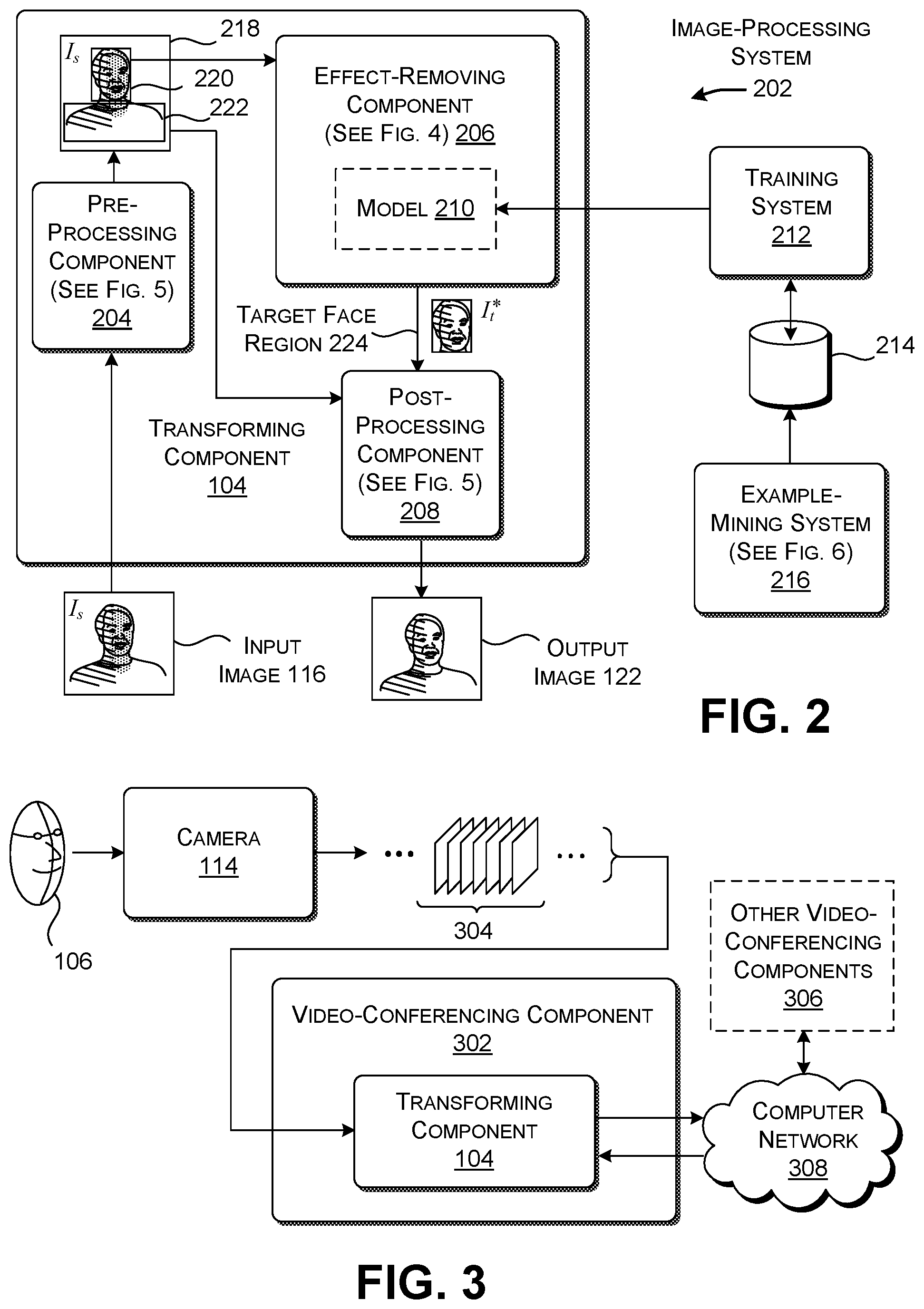 Patent US12307735 Figure 2 – Removing artifacts in images caused by light emitted by electronic screens
