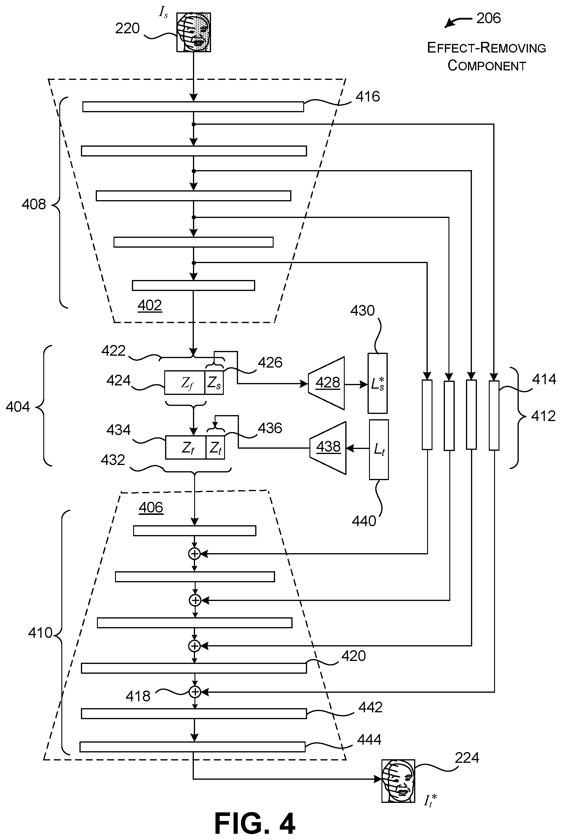 Patent US12307735 Figure 3 – Removing artifacts in images caused by light emitted by electronic screens