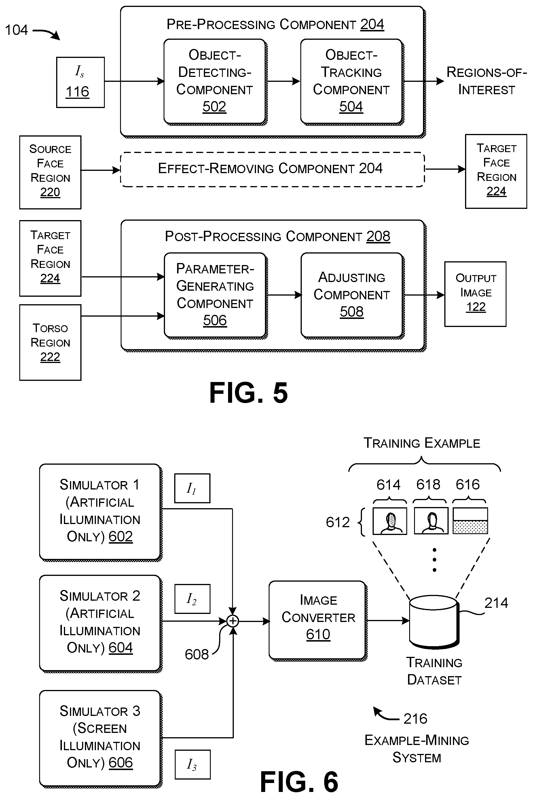 Patent US12307735 Figure 4 – Removing artifacts in images caused by light emitted by electronic screens