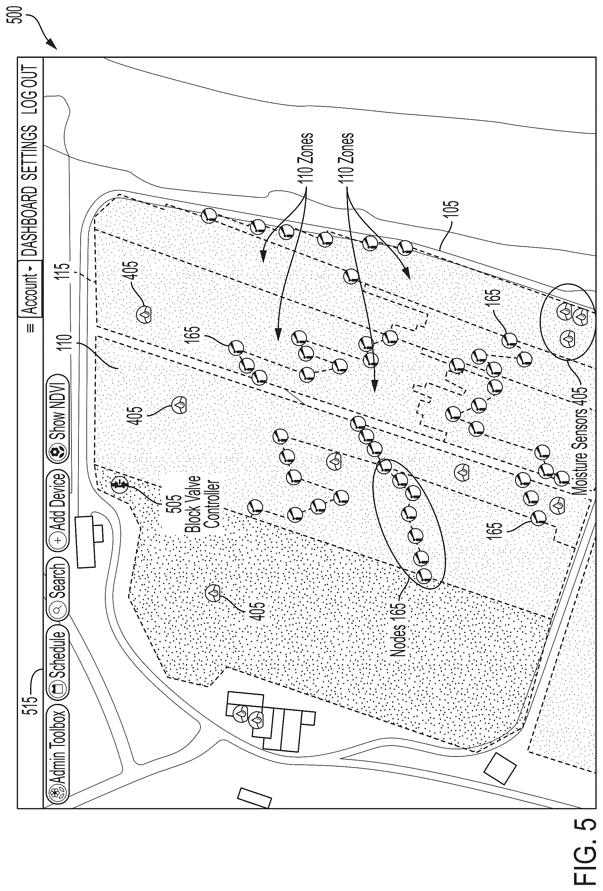 Patent US12307763 Figure 5 – Systems and methods of controlling resource distribution to a field