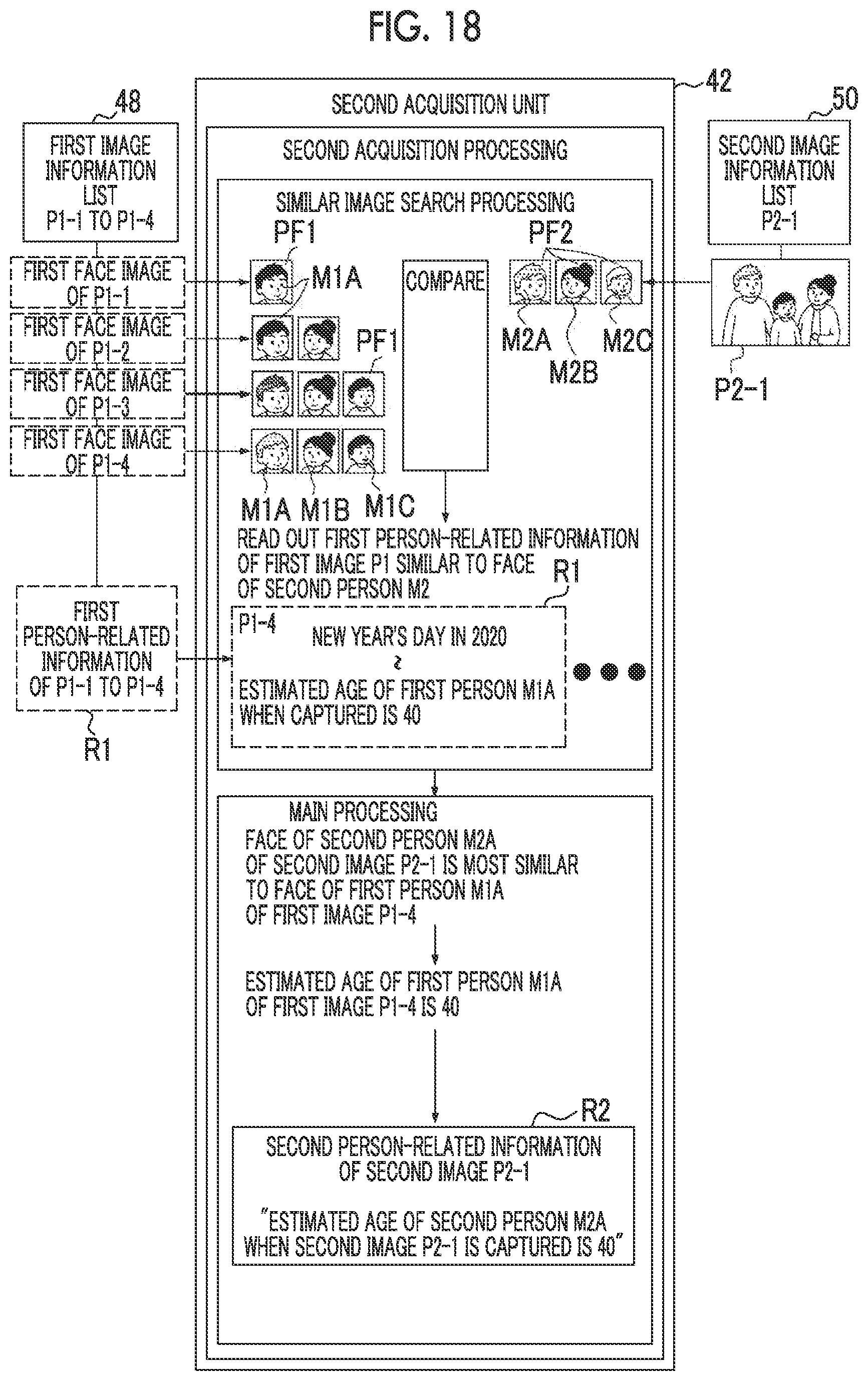 Patent US12307765 Figure 18 – Image content determination device, image content determination method, and image content determination program