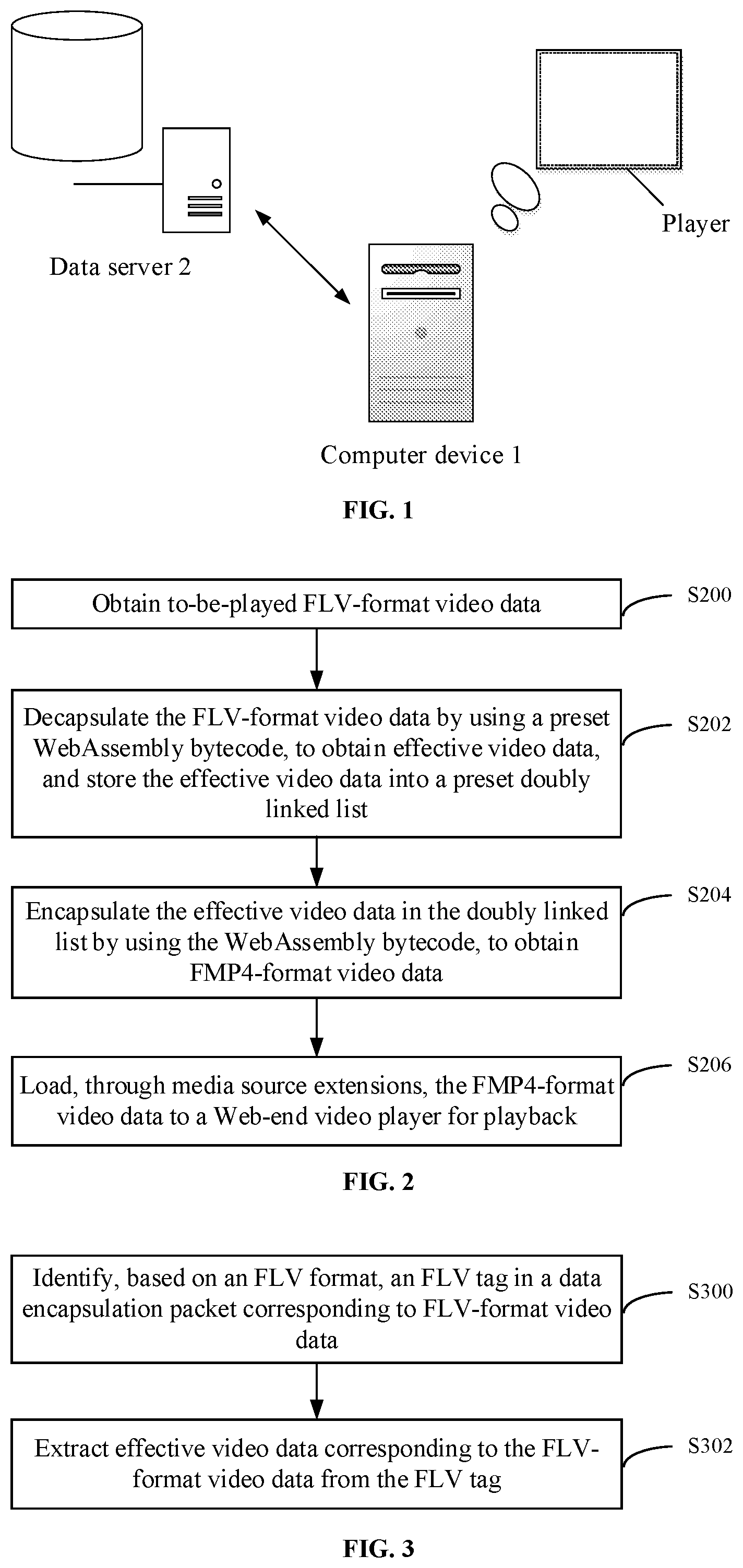 Patent US12307766 — Web-end video playing method and apparatus, and computer device — Figure 1