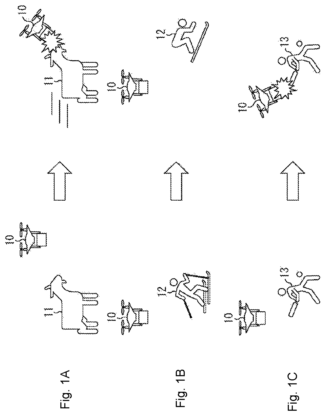 Patent US12307774 Figure 1 – Crewless aircraft and control method