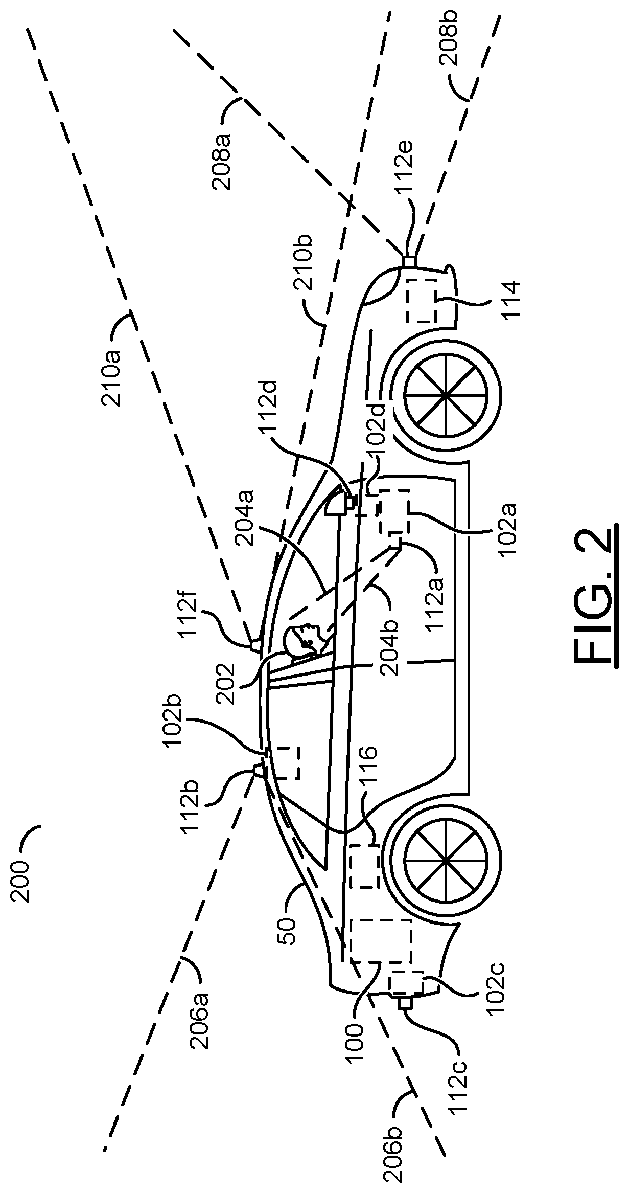 Patent US12307778 Figure 2 – Dynamic adjustment of sensor range using computer vision
