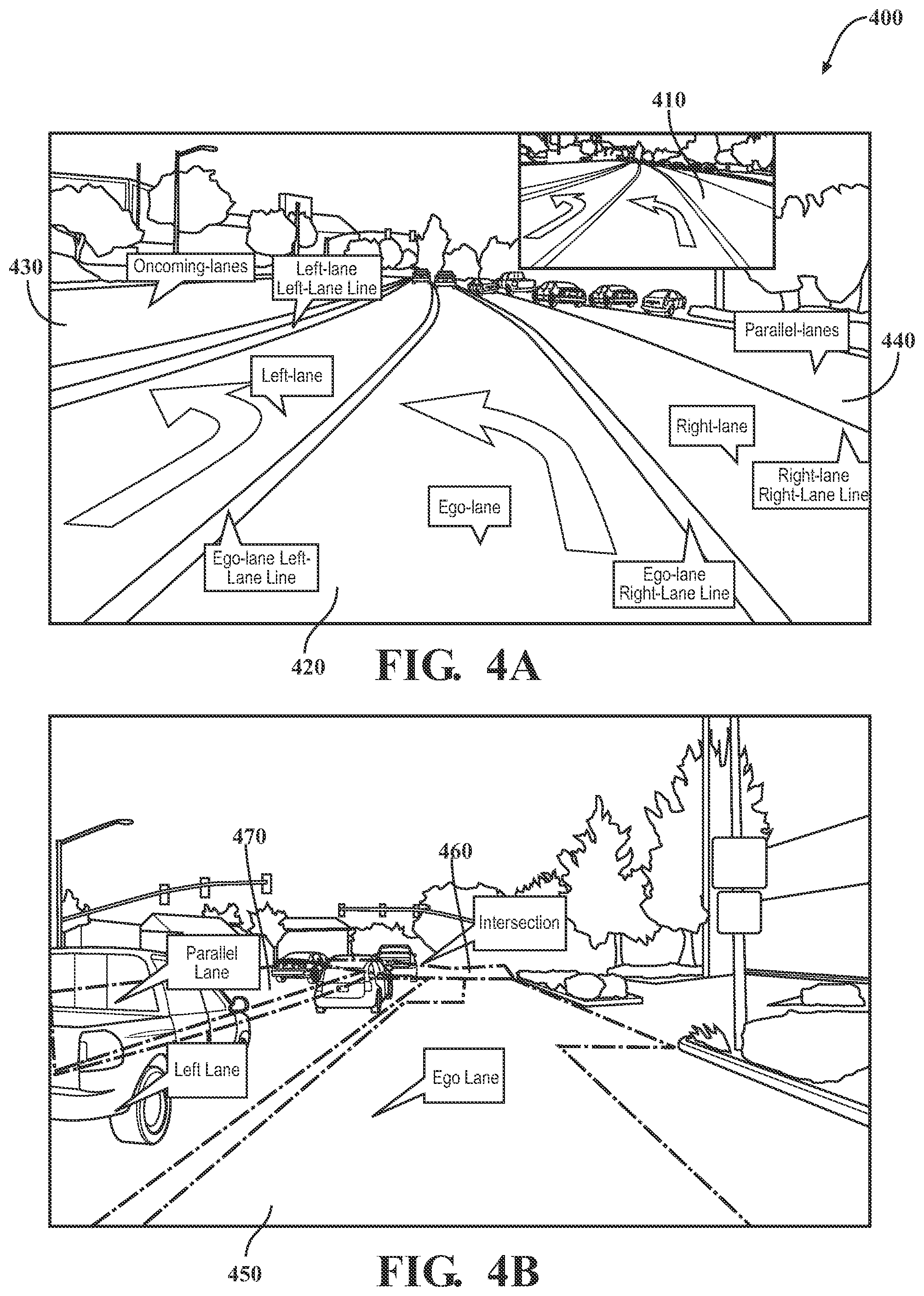 Patent US12307786 Figure 5 – Systems and methods for detecting lanes using a segmented image and semantic context
