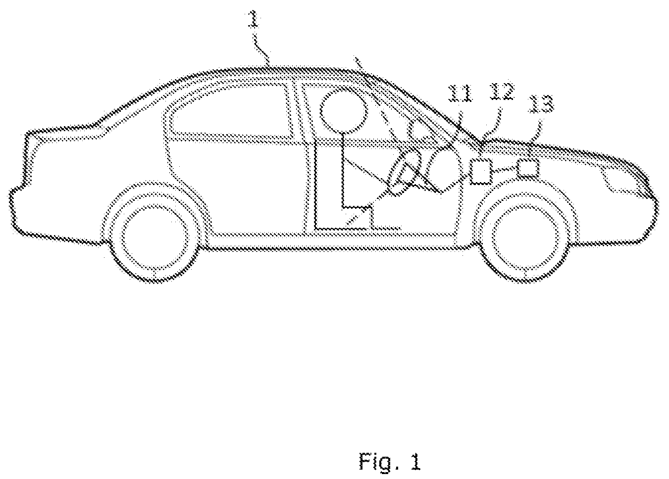 Patent US12307791 — Method for determining a drowsiness level of a motor vehicle driver — Figure 1