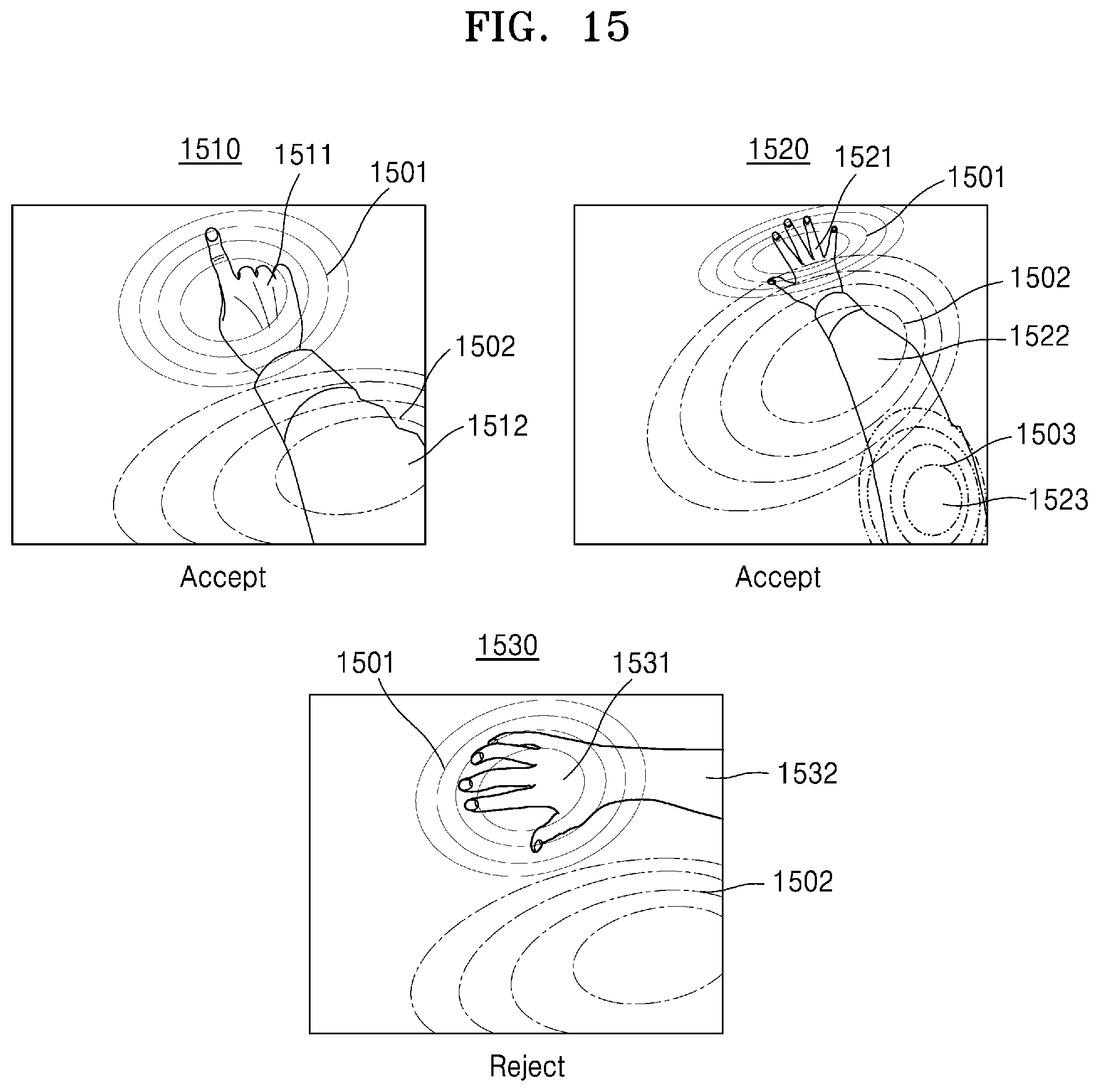 Patent US12307803 Figure 15 – Method for identifying user's real hand and wearable device therefor