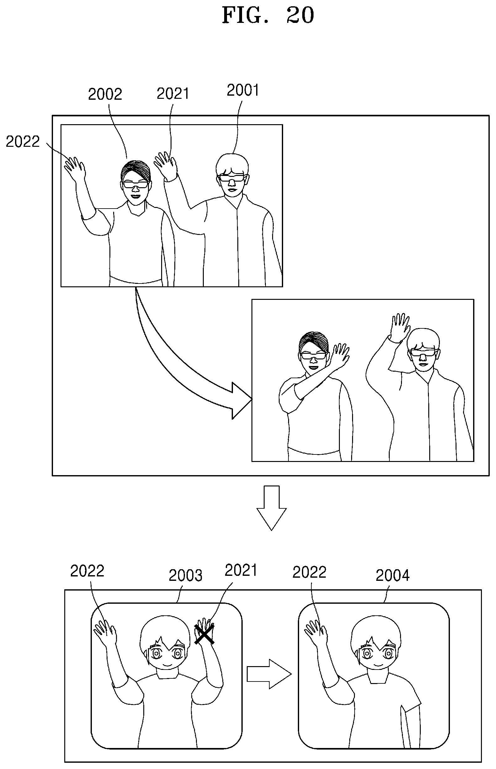 Patent US12307803 Figure 20 – Method for identifying user's real hand and wearable device therefor