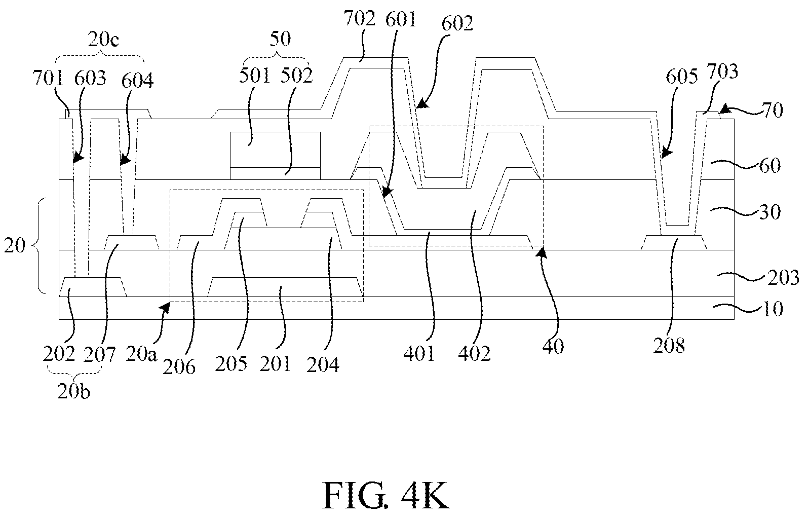 Patent US12307804 Figure 7 – Fingerprint collection device and display panel