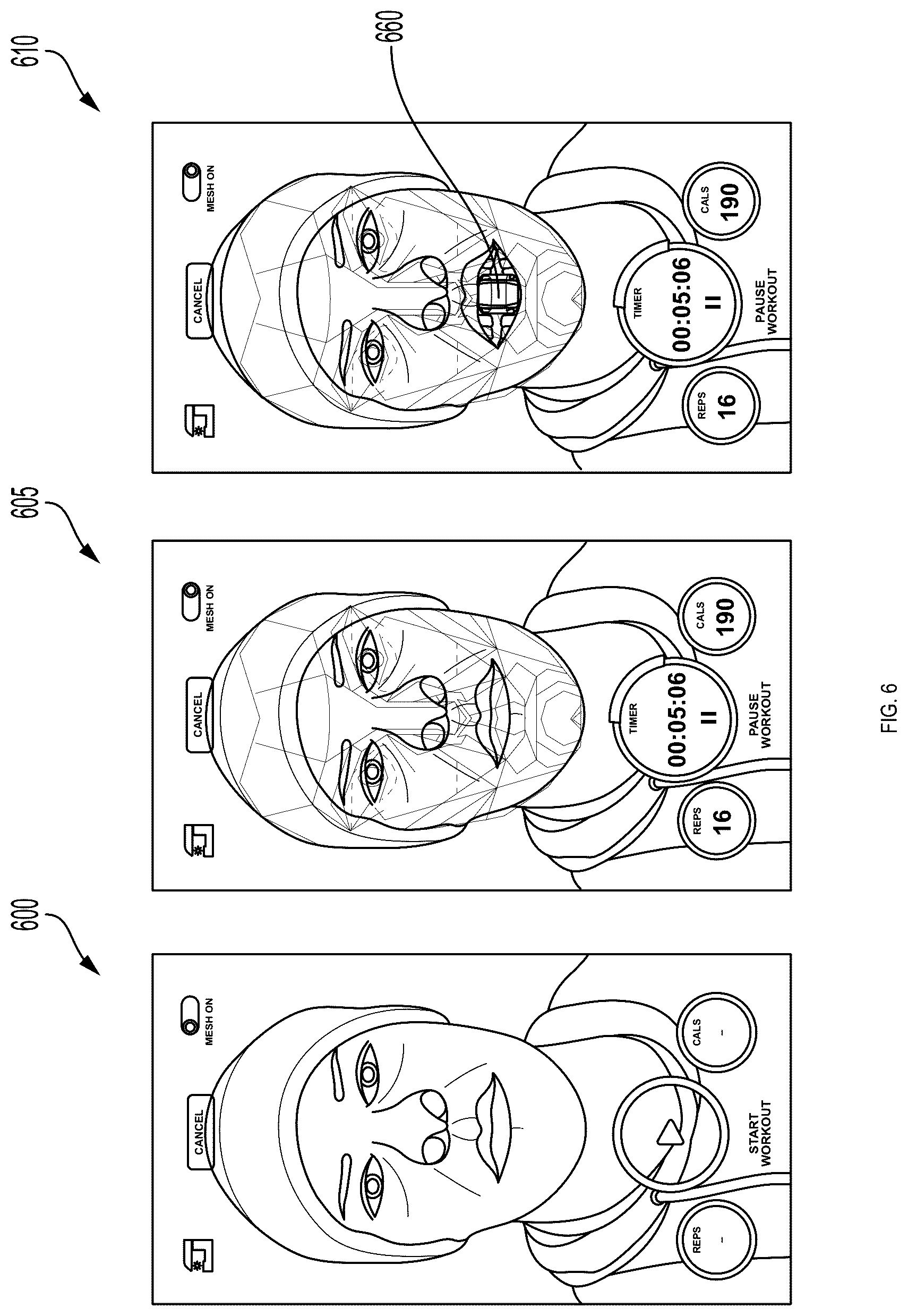 Patent US12307822 Figure 6 – Systems and methods for facial imaging processing to identify facial movements and generate user-specific analytics and recommendations therefrom