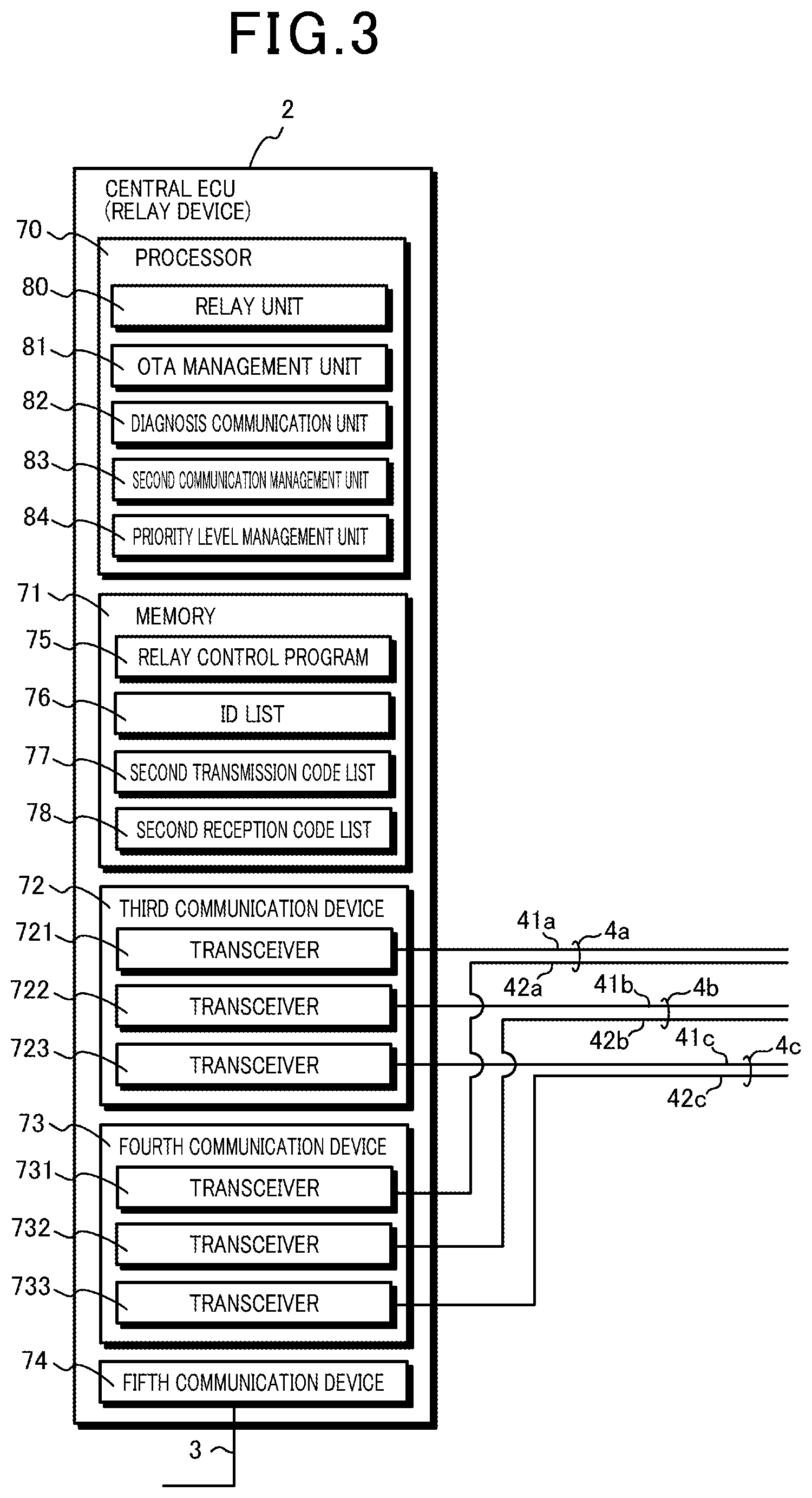 Patent US12307830 Figure 3 – Vehicle communication system