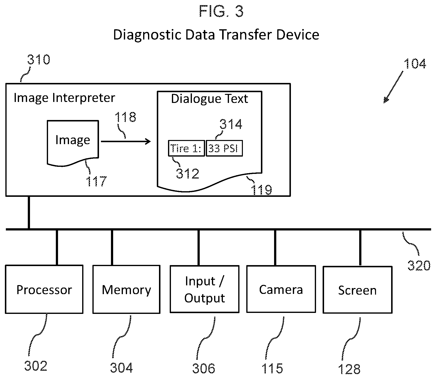 Patent US12307836 Figure 4 – Data transfer system and method for automotive diagnostics and service