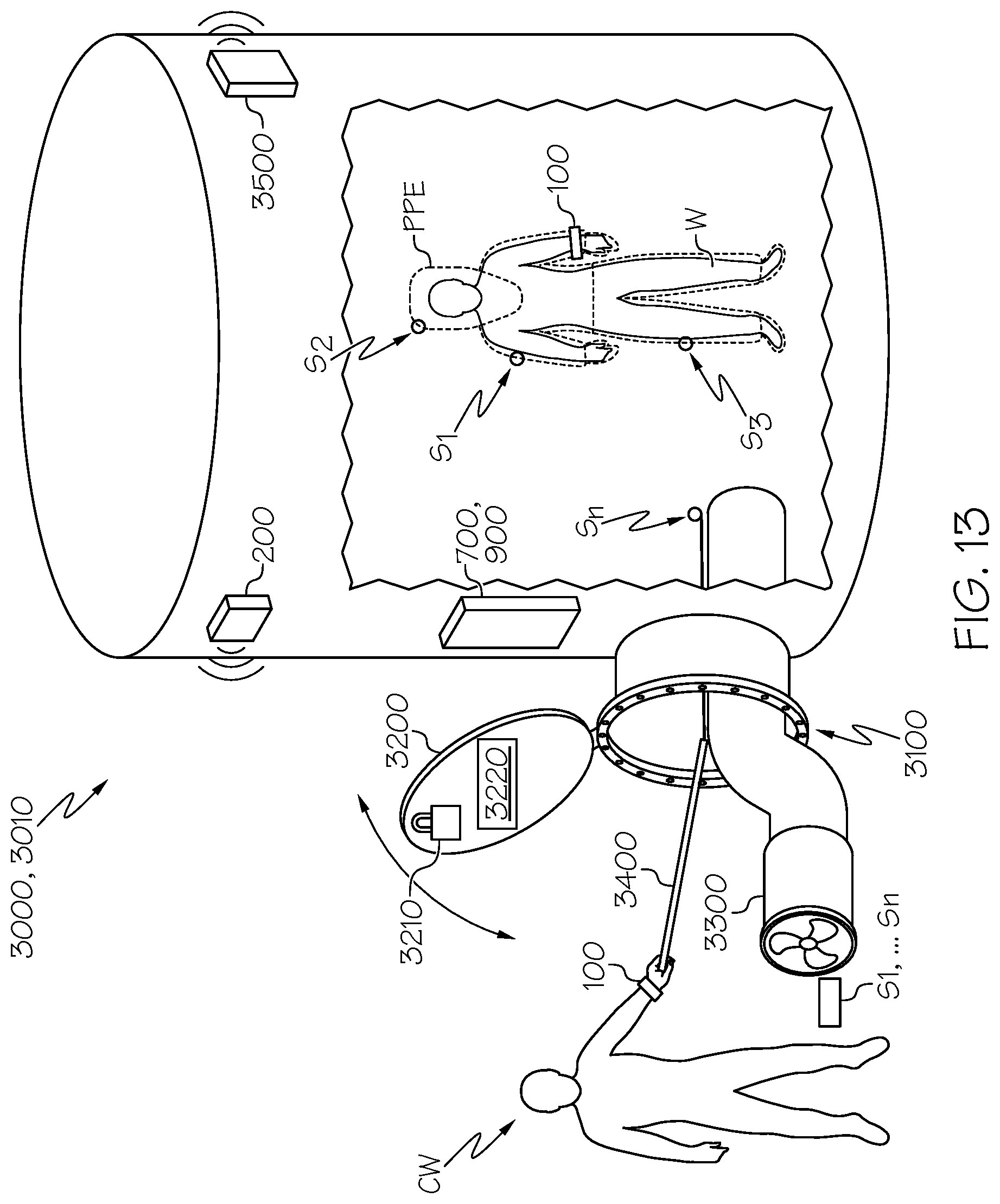 Patent US12307838 Figure 16 – Method and system for connectivity and control of a hazard-prone environment using a low power wide area network