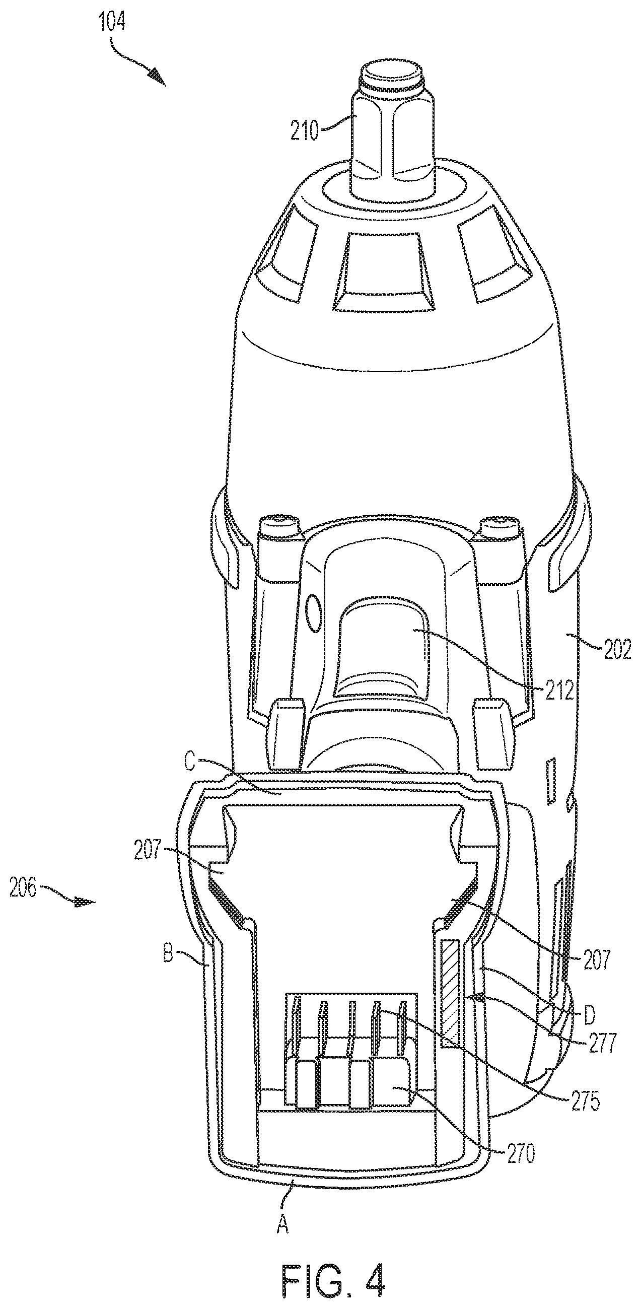 Patent US12307839 Figure 4 – Power tool with compartment for receiving another device