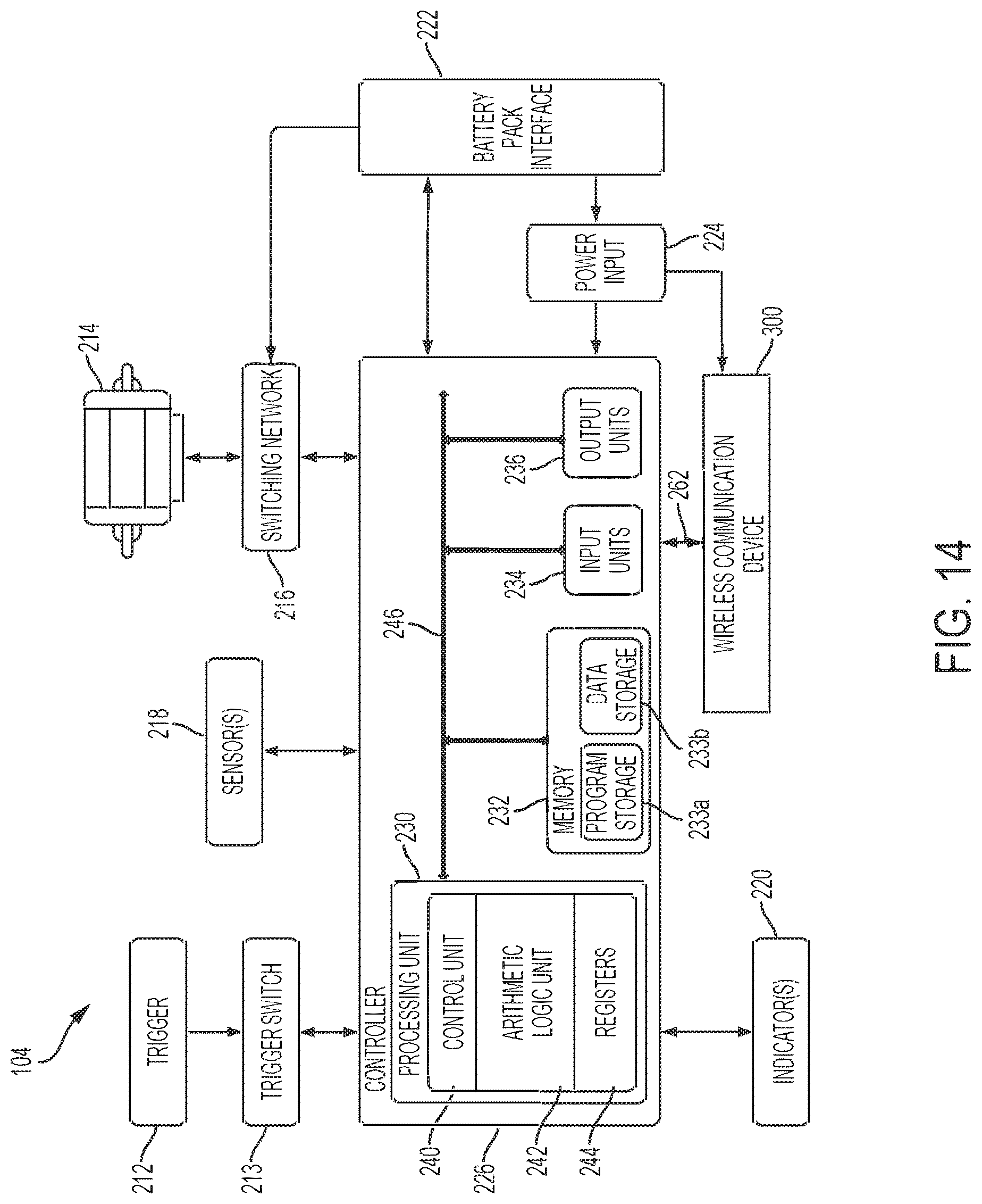 Patent US12307839 Figure 15 – Power tool with compartment for receiving another device