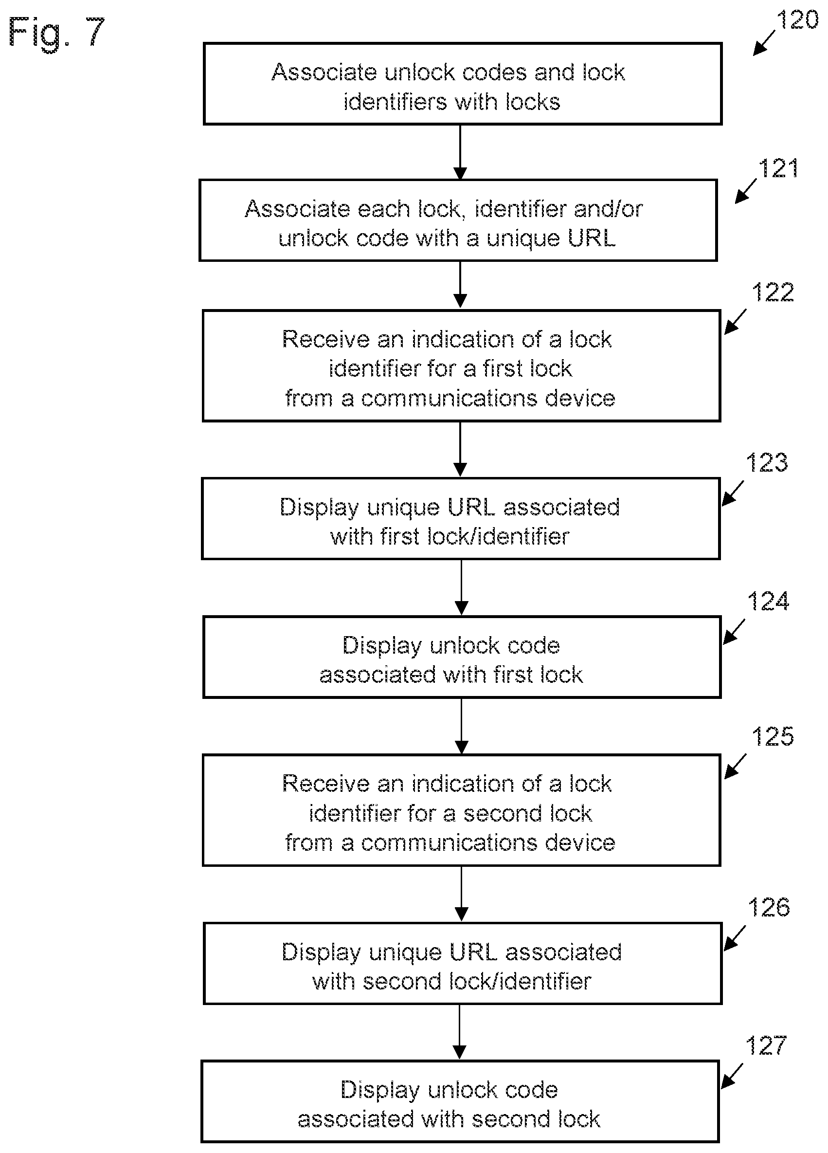 Patent US12307840 Figure 6 – System and method for revealing unlock codes for locks