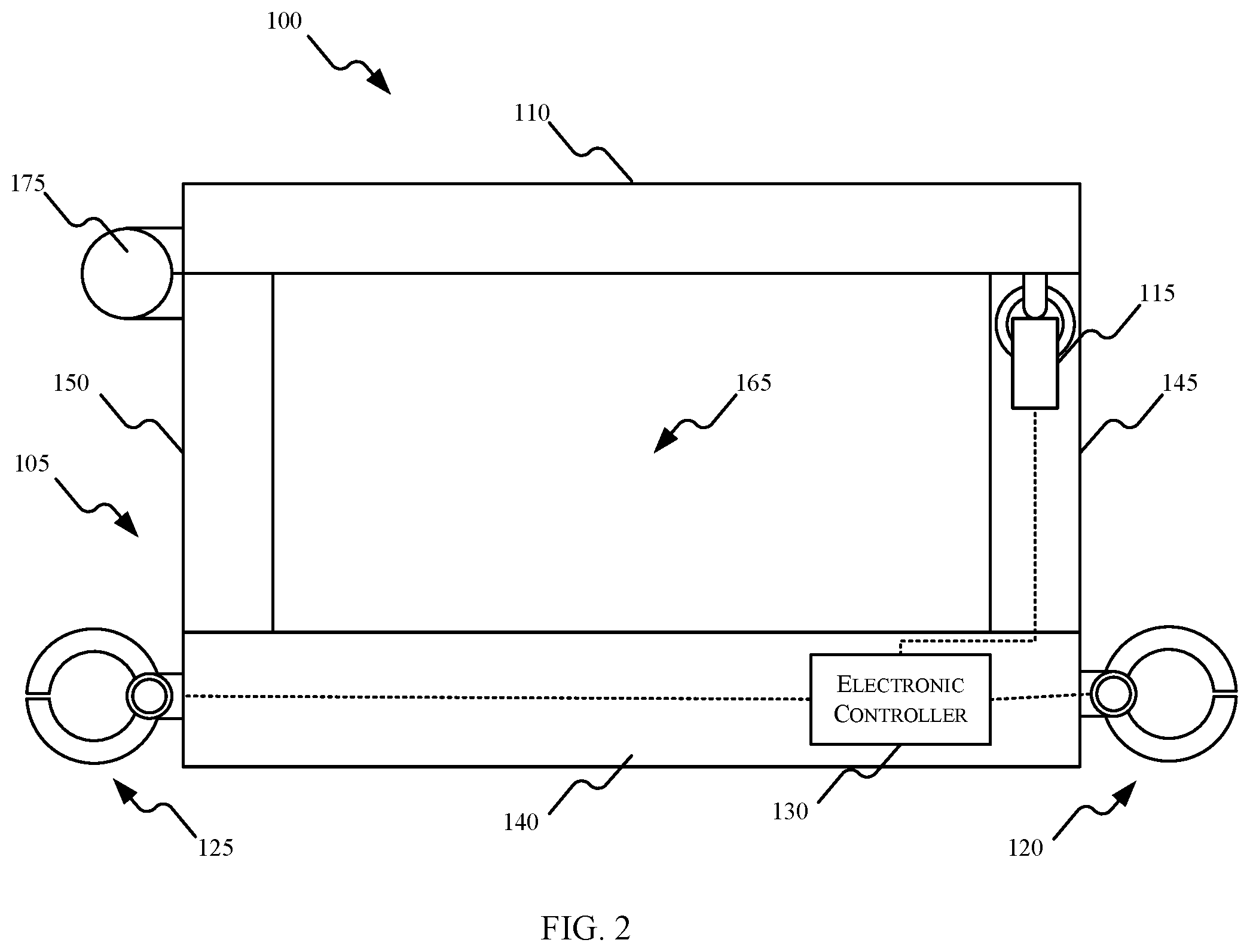 Patent US12307843 Figure 2 – Secure transport container