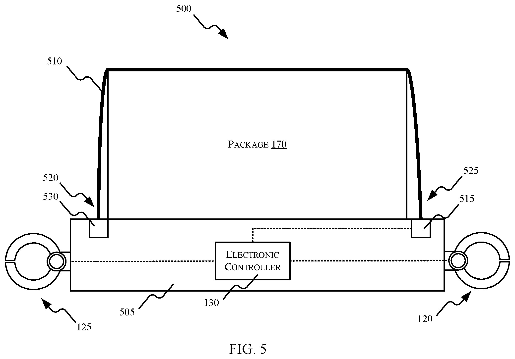 Patent US12307843 Figure 5 – Secure transport container