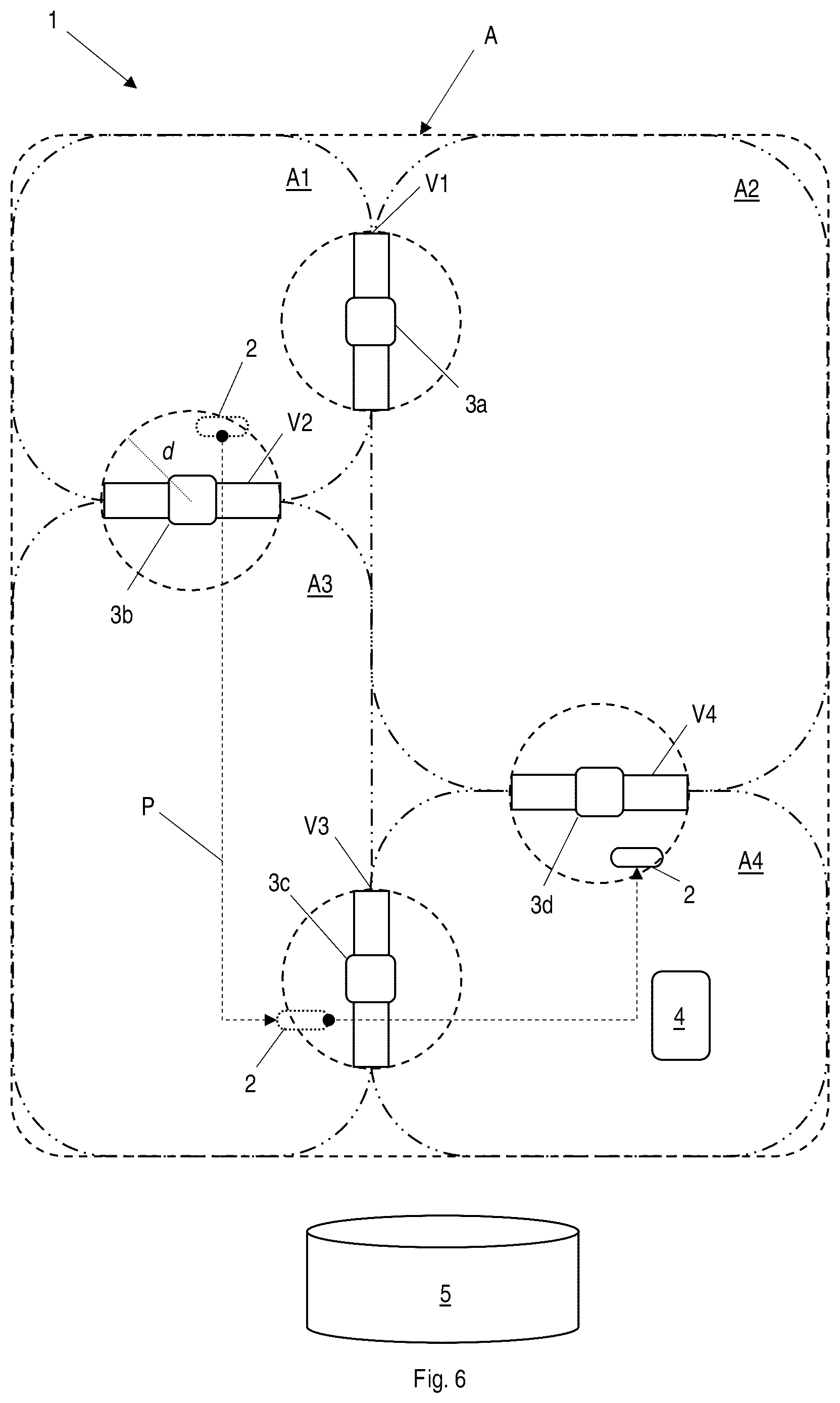 Patent US12307846 Figure 4 – System and method for monitoring the conditions and movements of a user within an area of interest