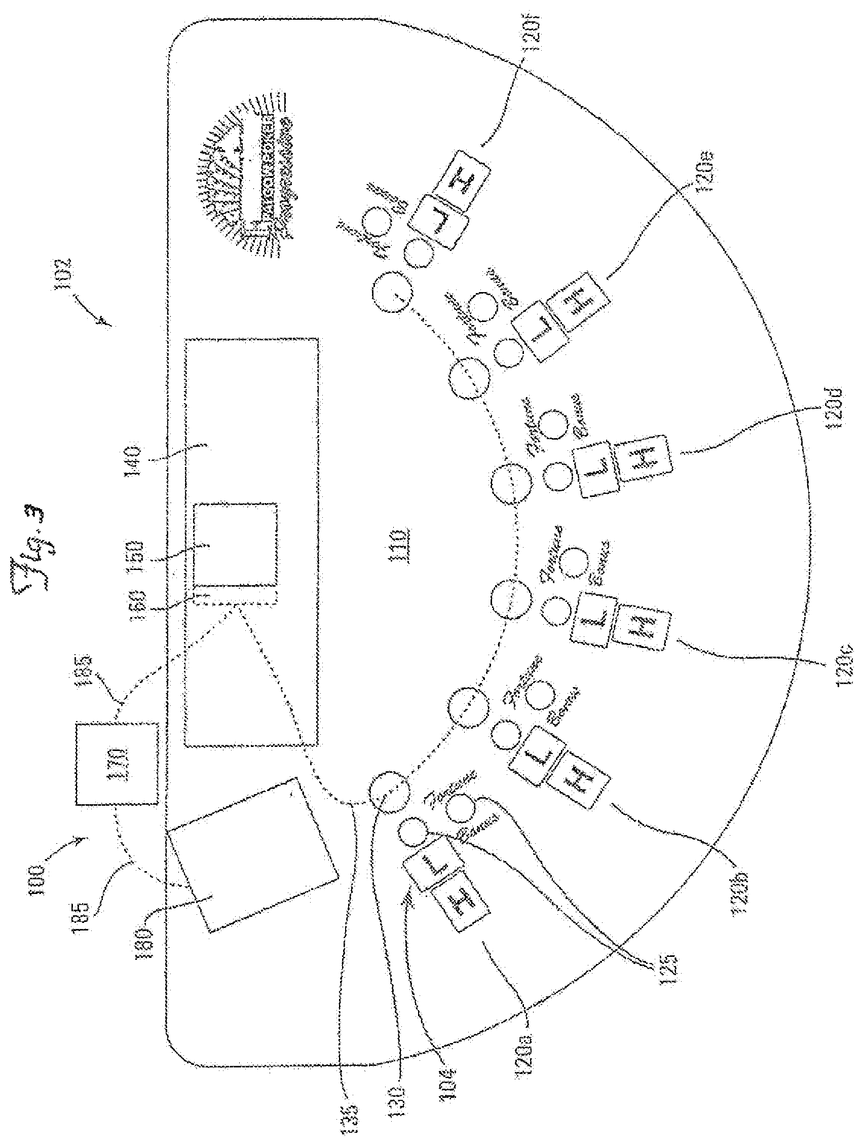 Patent US12307853 Figure 3 – Wagering game table systems