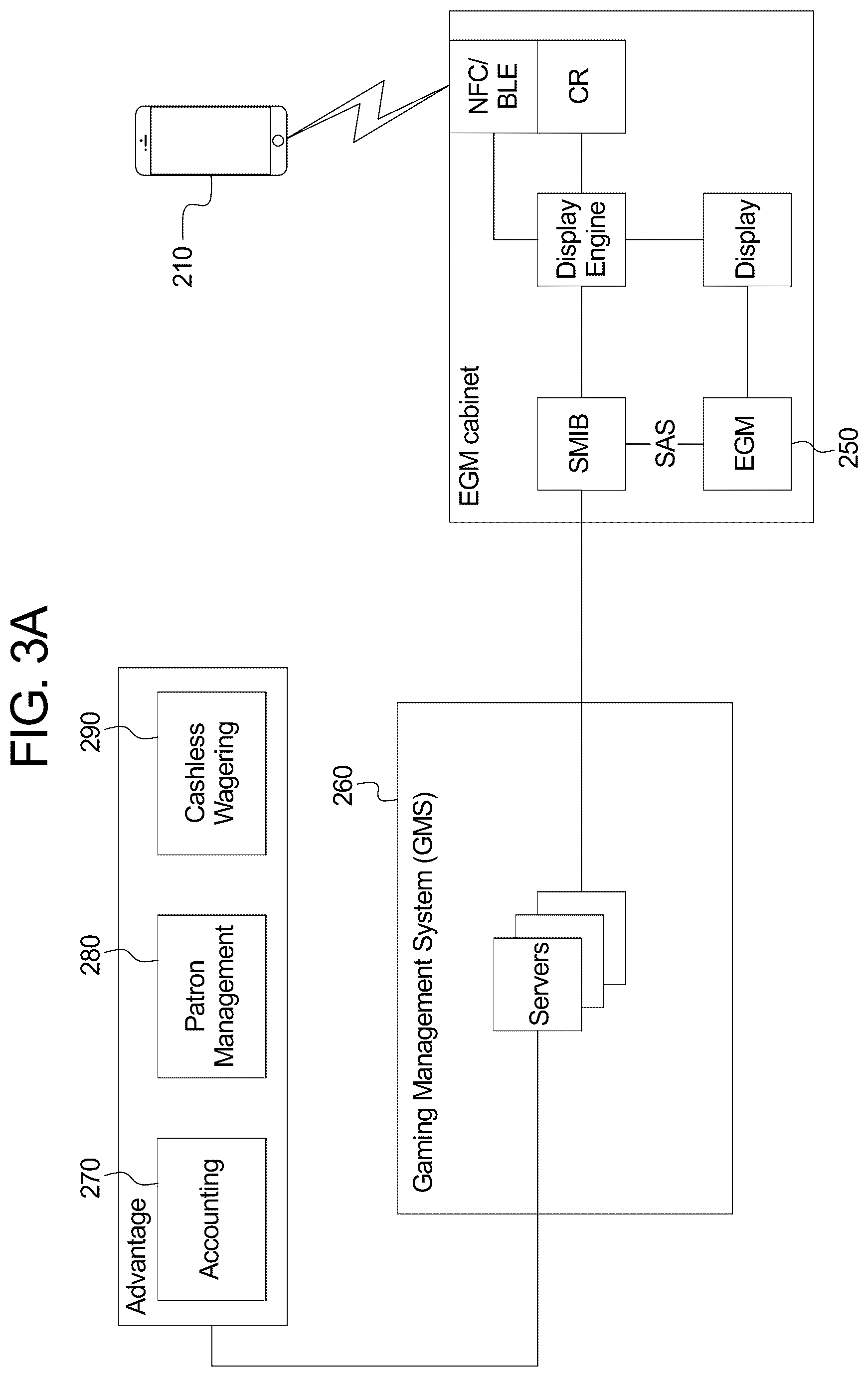 Patent US12307854 Figure 5 – System and method for controlling electronic gaming machine/electronic gaming machine component bezel lighting to indicate different wireless connection statuses