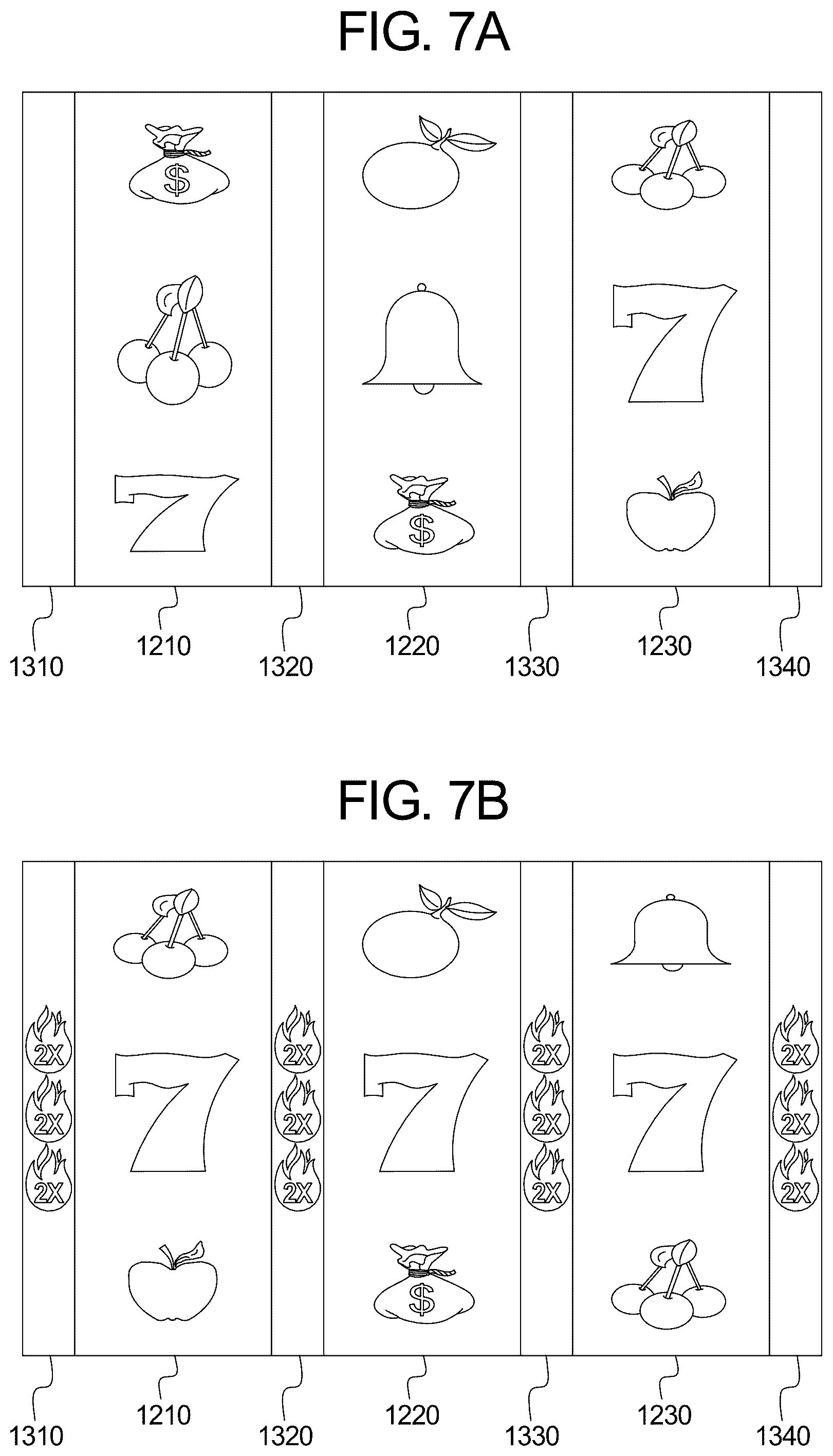 Patent US12307862 Figure 7 – Electronic gaming machine having a reel assembly and method of making reel strips