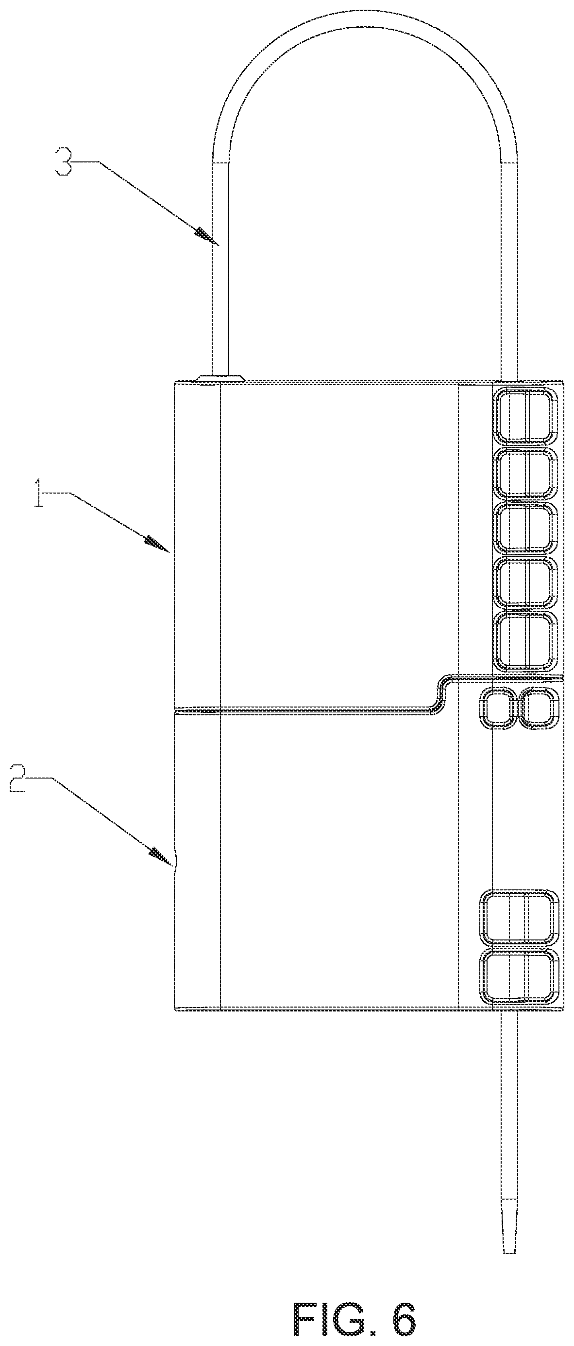 Patent US12307864 Figure 6 – Disposable RFID component for cable lock