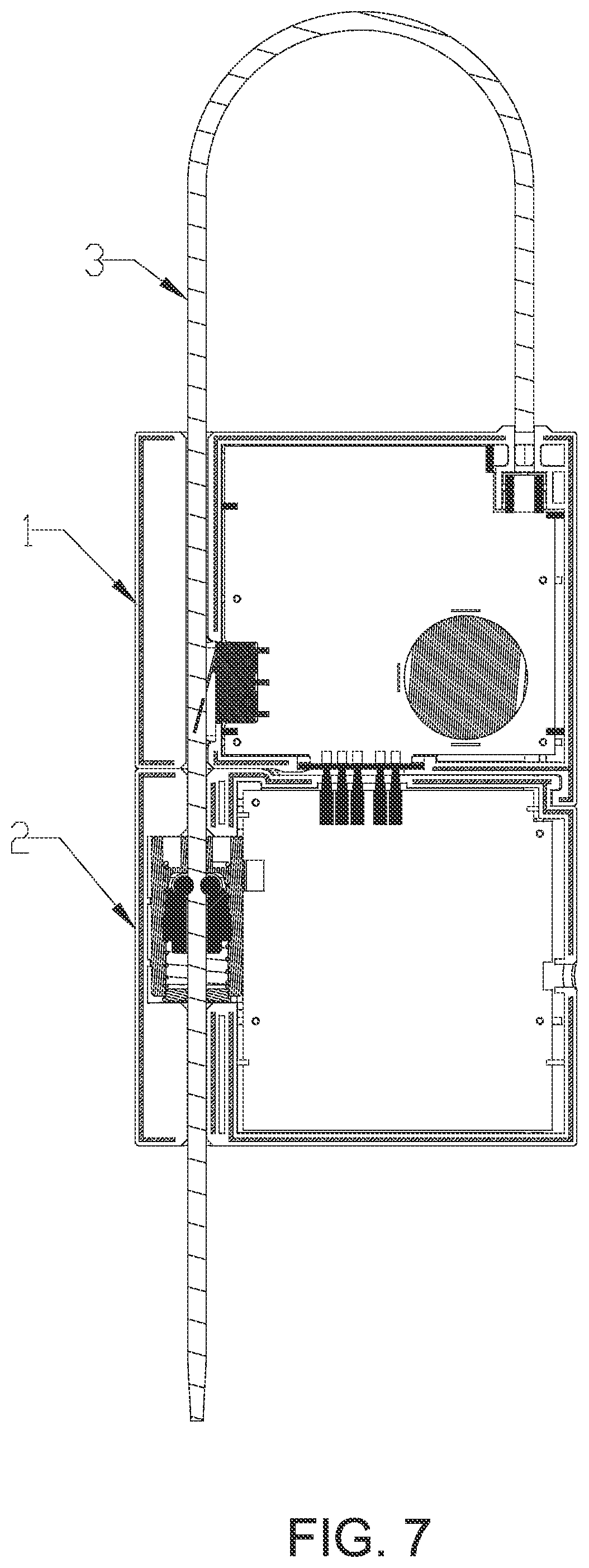 Patent US12307864 Figure 7 – Disposable RFID component for cable lock
