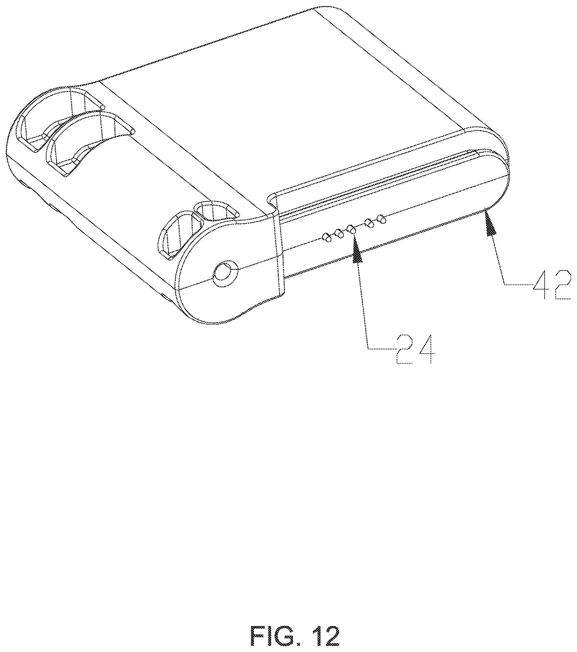 Patent US12307864 Figure 12 – Disposable RFID component for cable lock