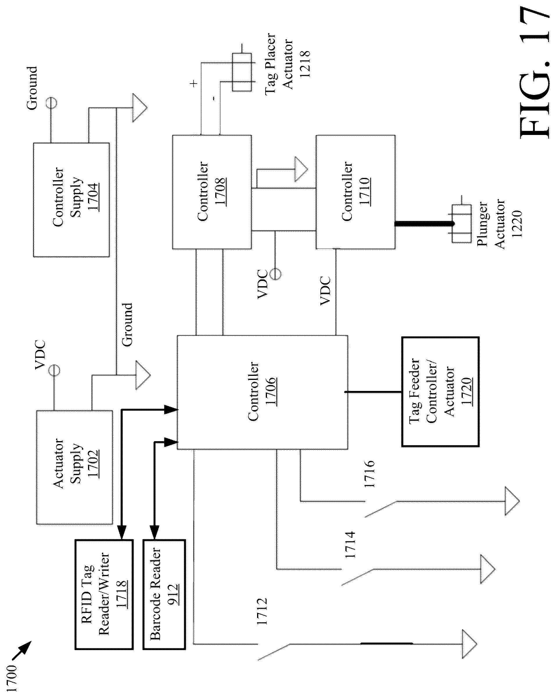 Patent US12307867 Figure 14 – Hard tag applicator