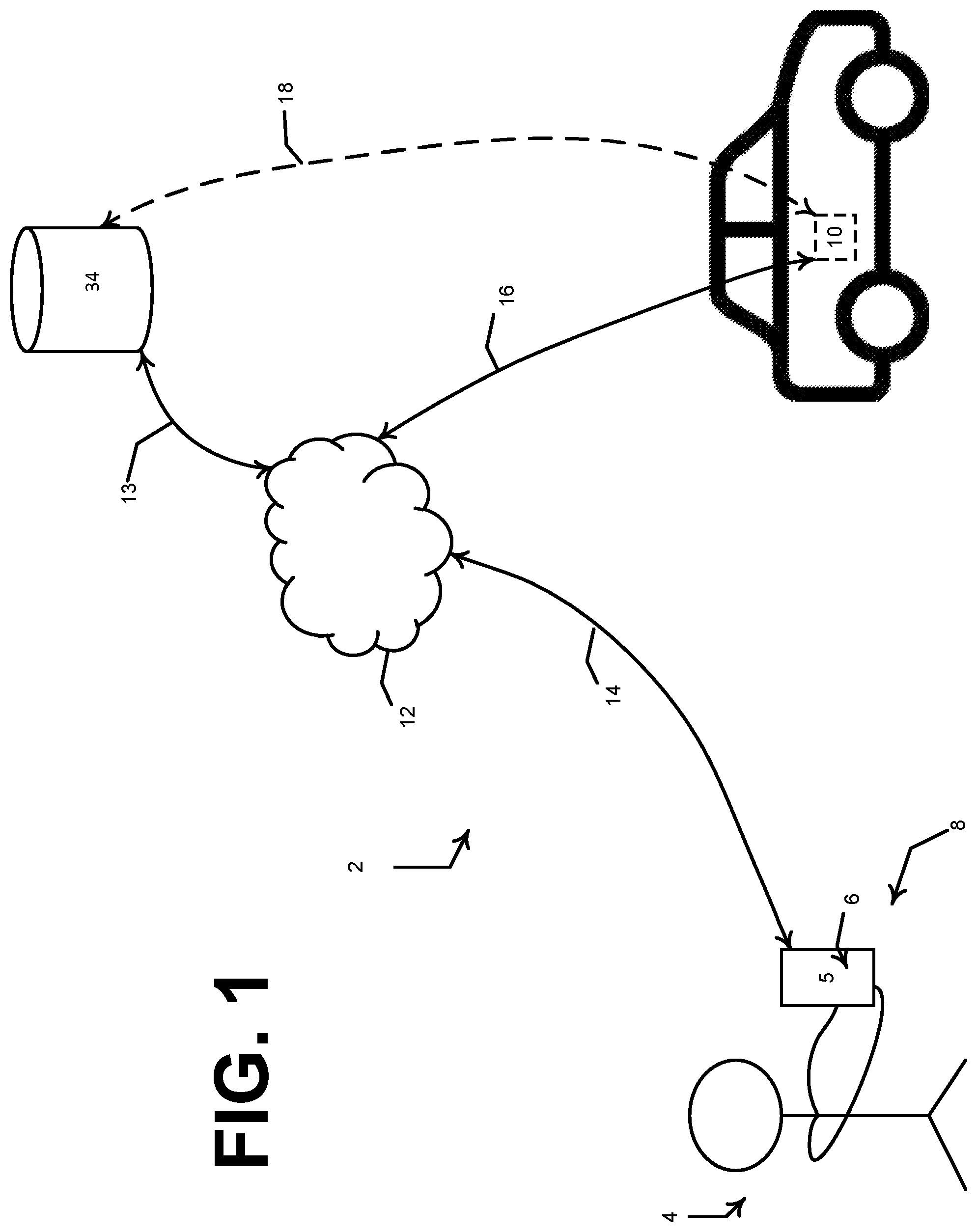 Patent US12307874 Figure 1 – Determining the status of a tracking device based on orientation