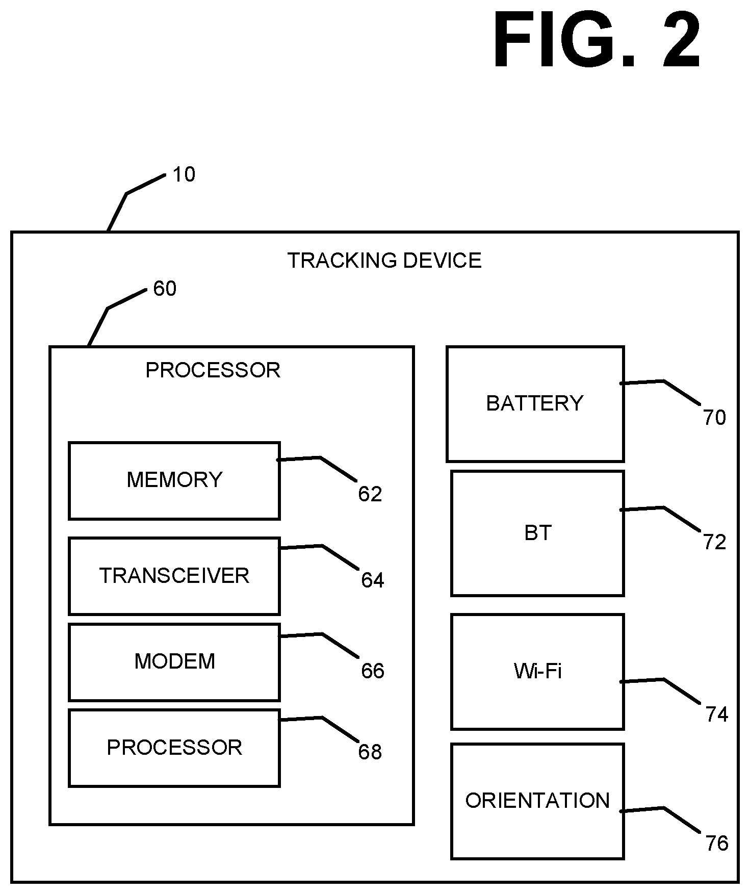 Patent US12307874 Figure 2 – Determining the status of a tracking device based on orientation