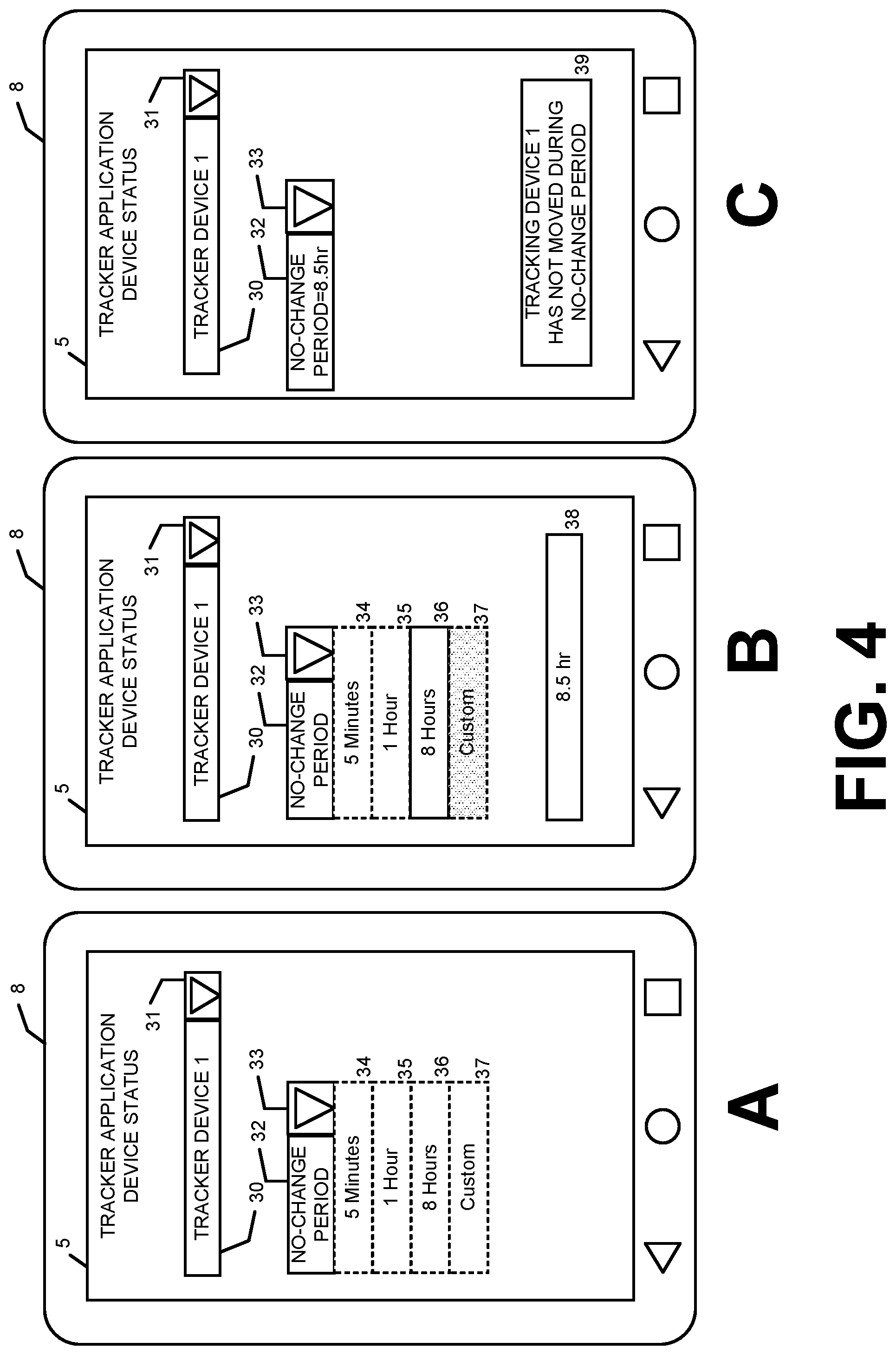 Patent US12307874 Figure 4 – Determining the status of a tracking device based on orientation