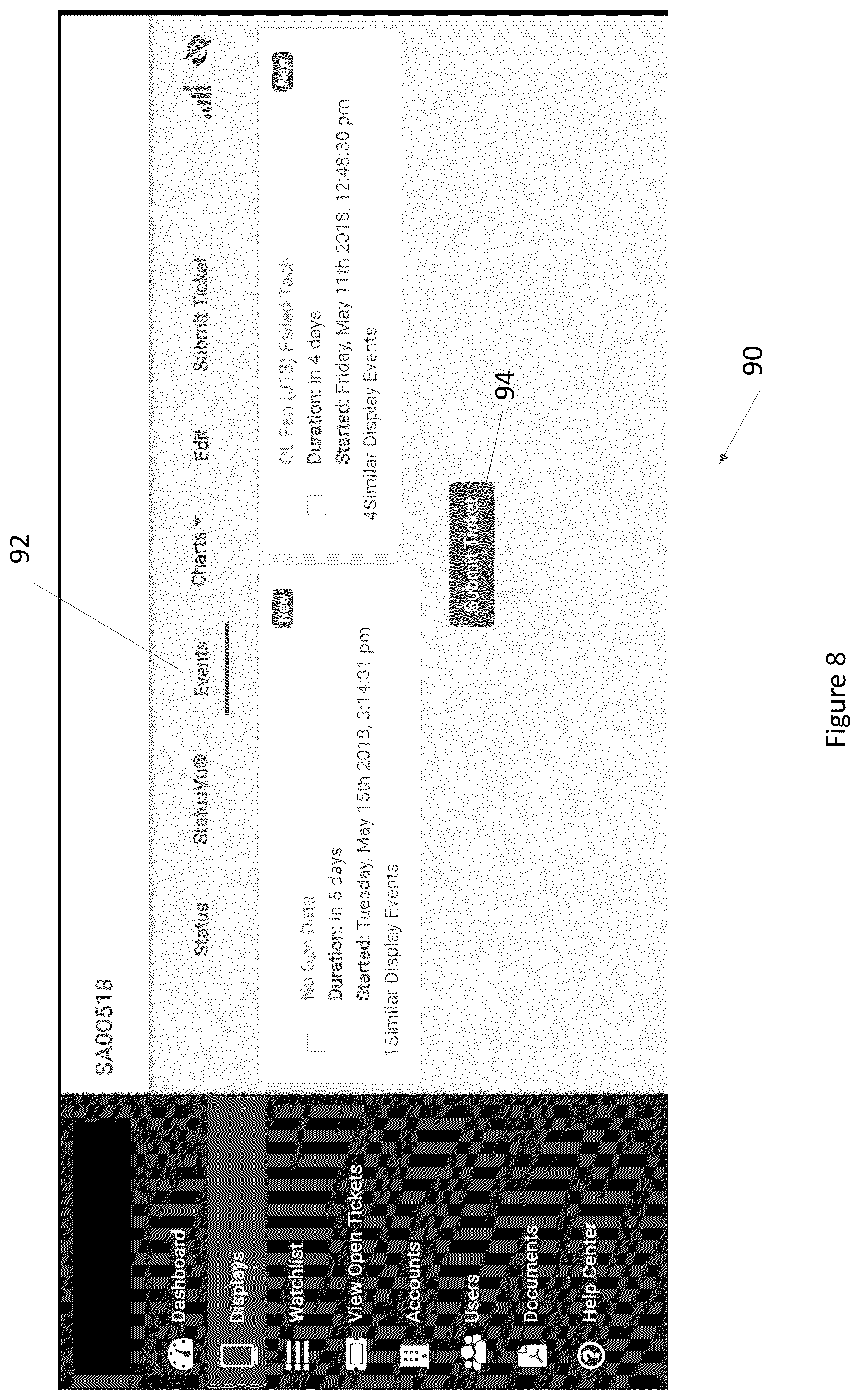 Patent US12307875 Figure 8 – Display assemblies reducing circuit breaker trips