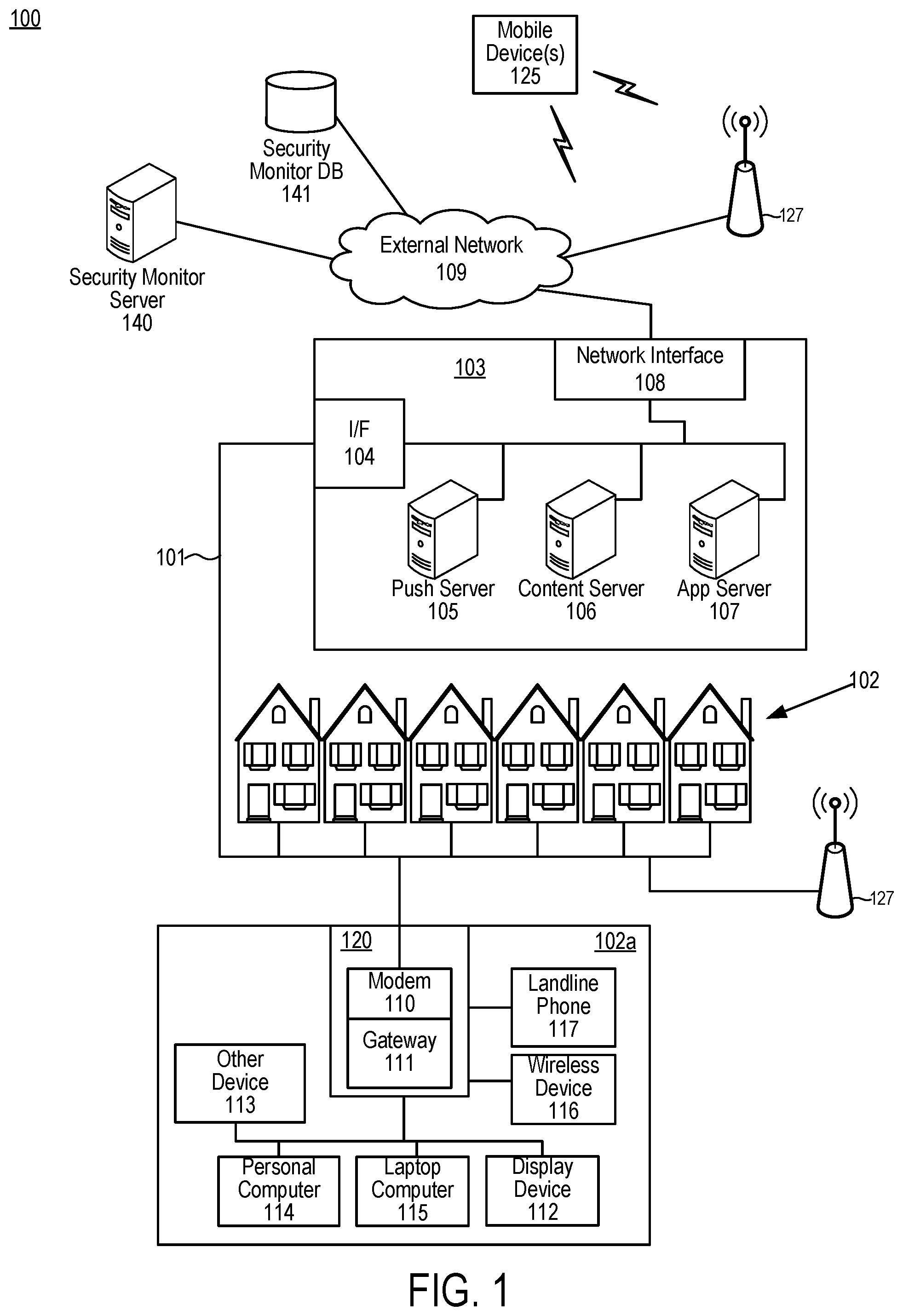 Patent US12307880 Figure 1 – Systems and methods for determining status of sensors