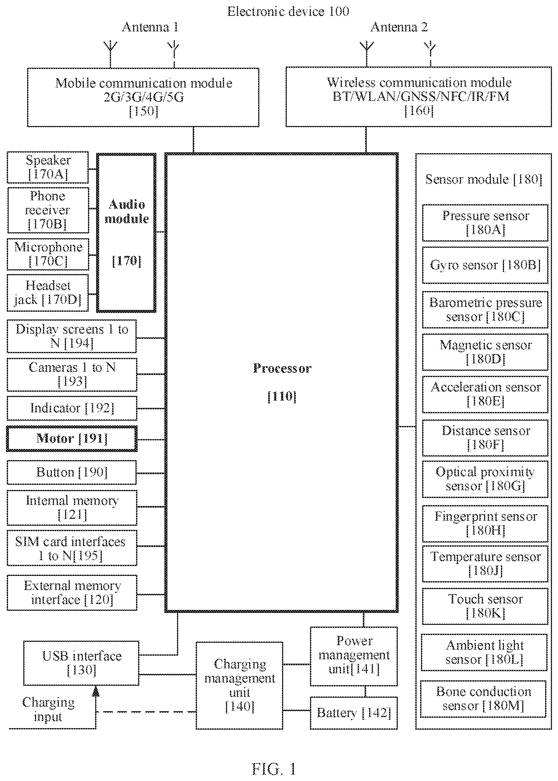 Patent US12307882 Figure 1 – Enhanced vibration prompting method and electronic device