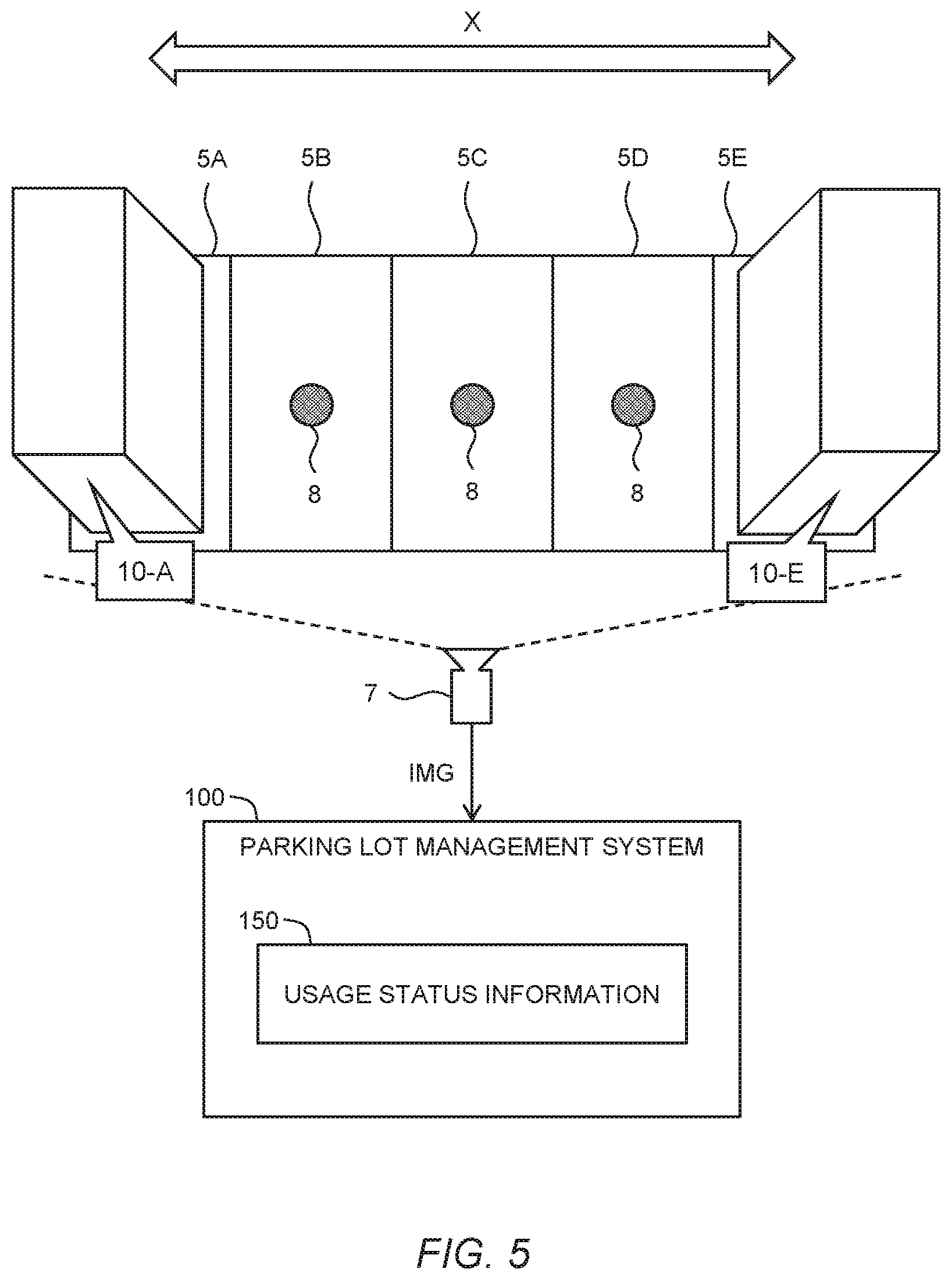 Patent US12307898 Figure 5 – Parking lot management method and parking lot management system